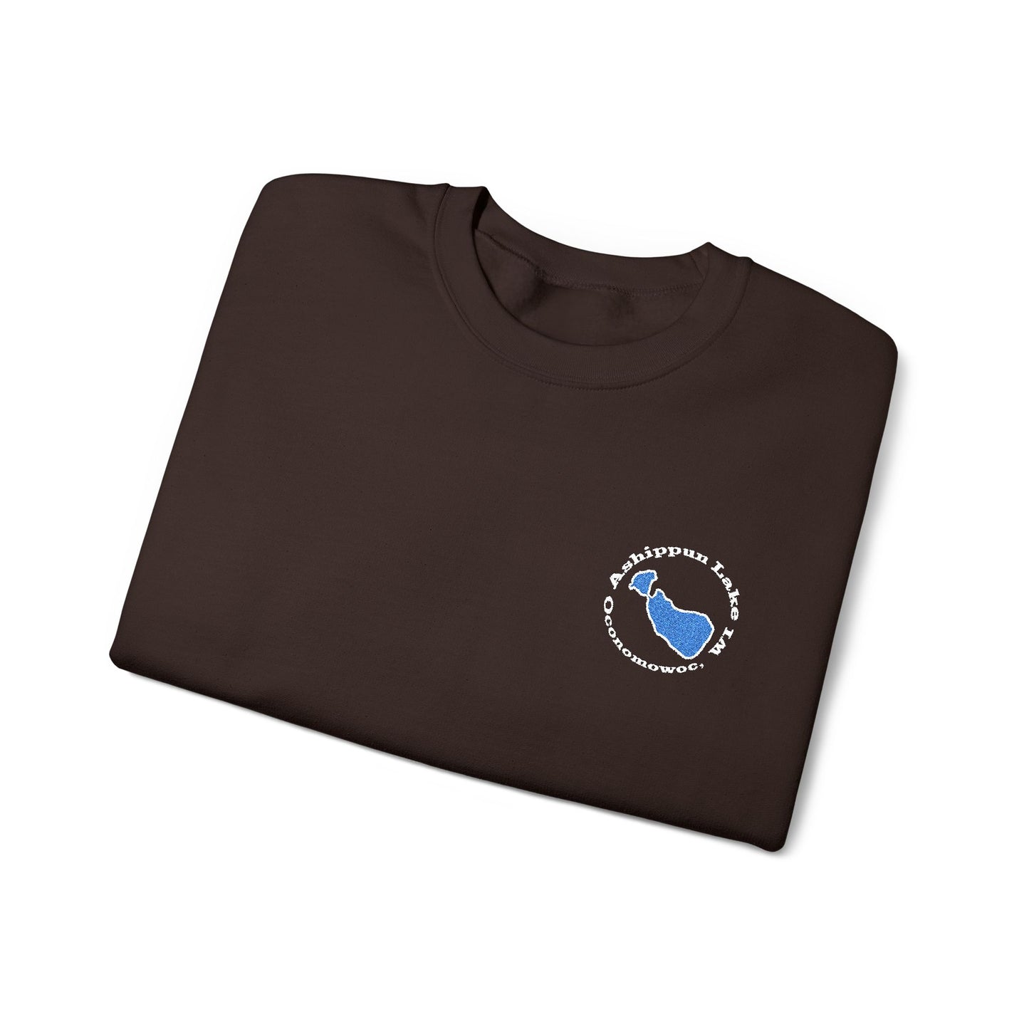 Ashippun Lake Embroidered Crewneck