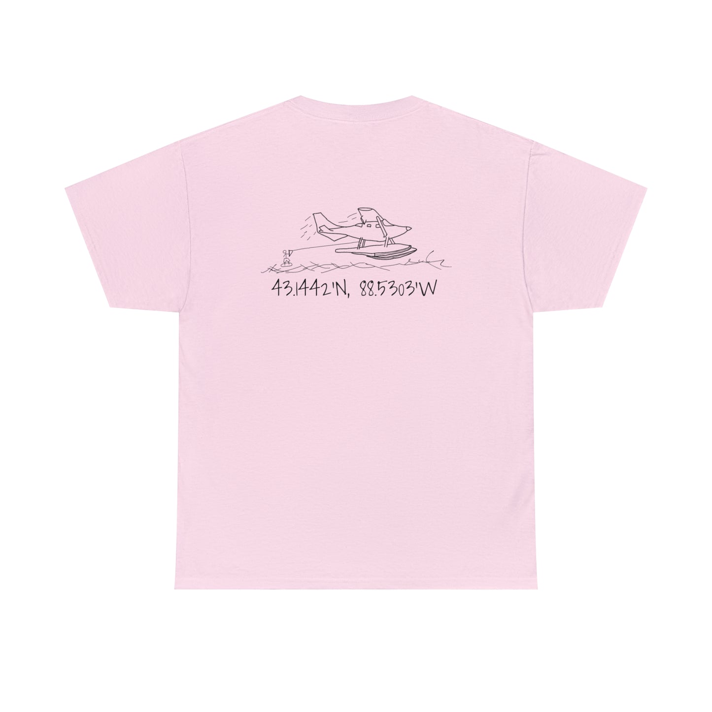 Float Plane - Lac LaBelle Unisex Heavyweight Short Sleeve Tee