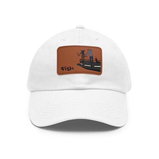 Hat with Leather Patch