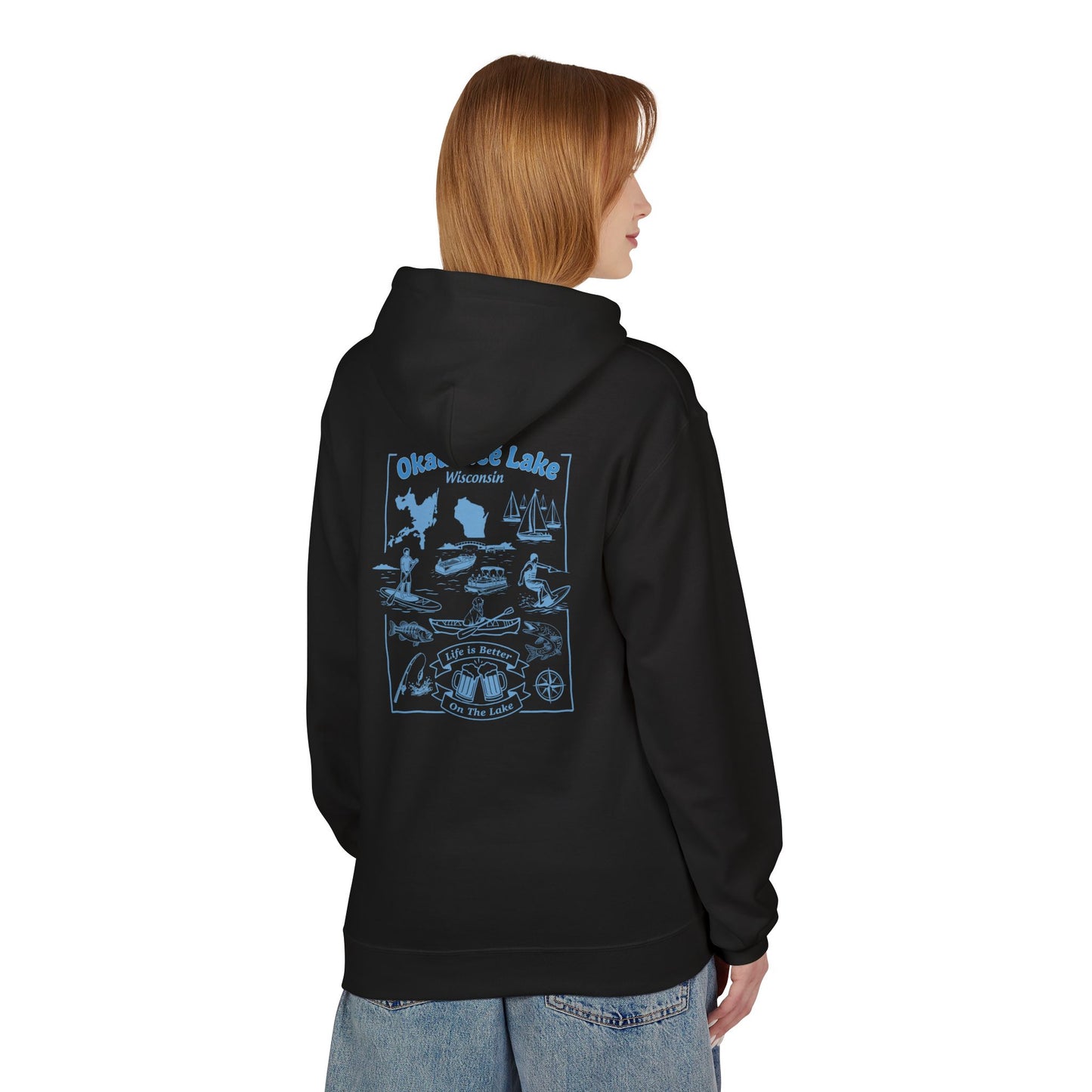 Okauchee Lake Midweight Travel Hoodie -  FD Style #1 (CLC)