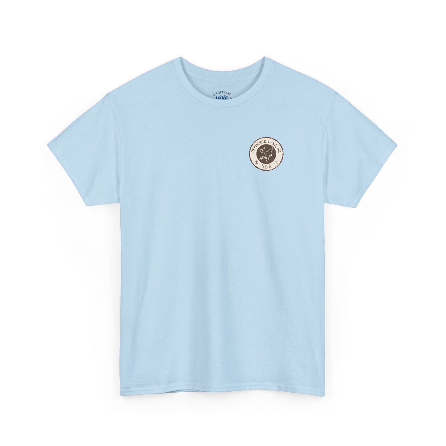 Okauchee Lake Unisex Heavy Tee - Vintage Postmark Style