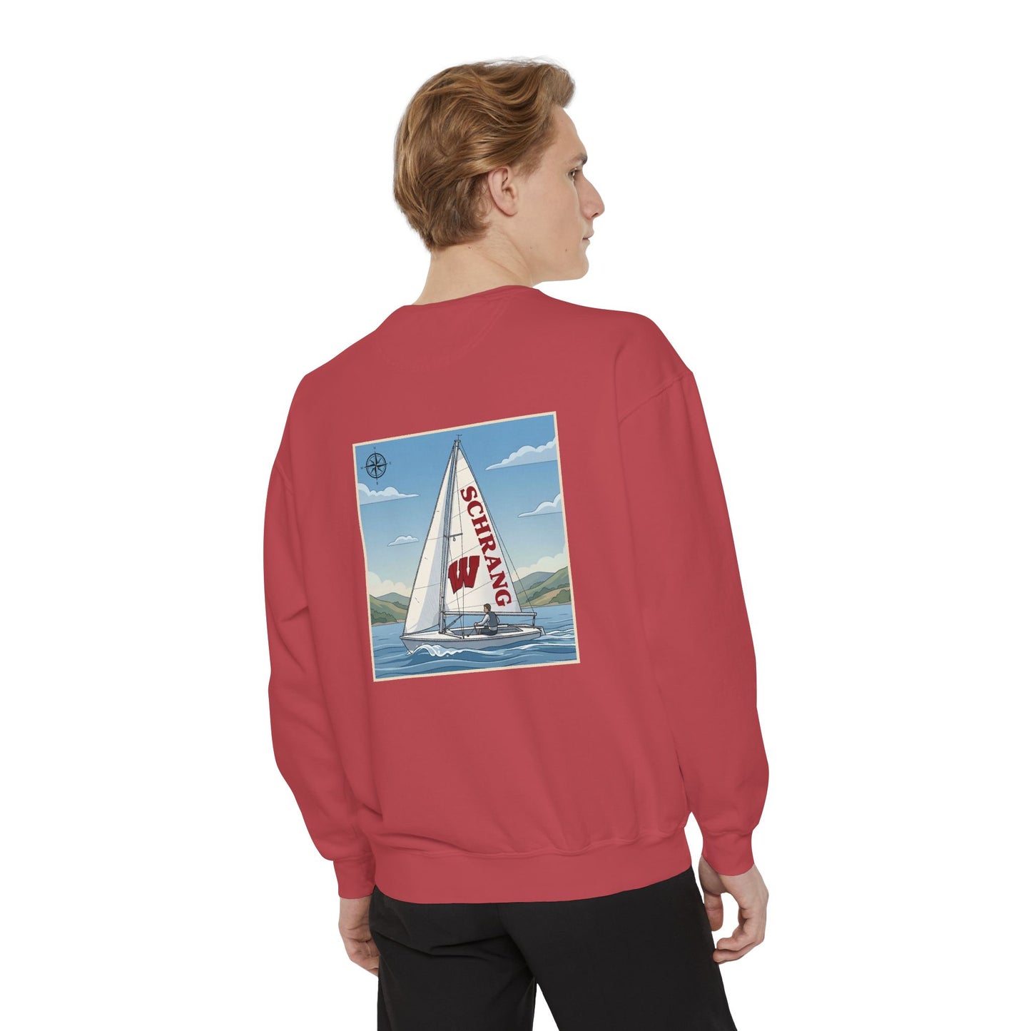 Custom Graphic Sailing - Comfort Colors Crewneck
