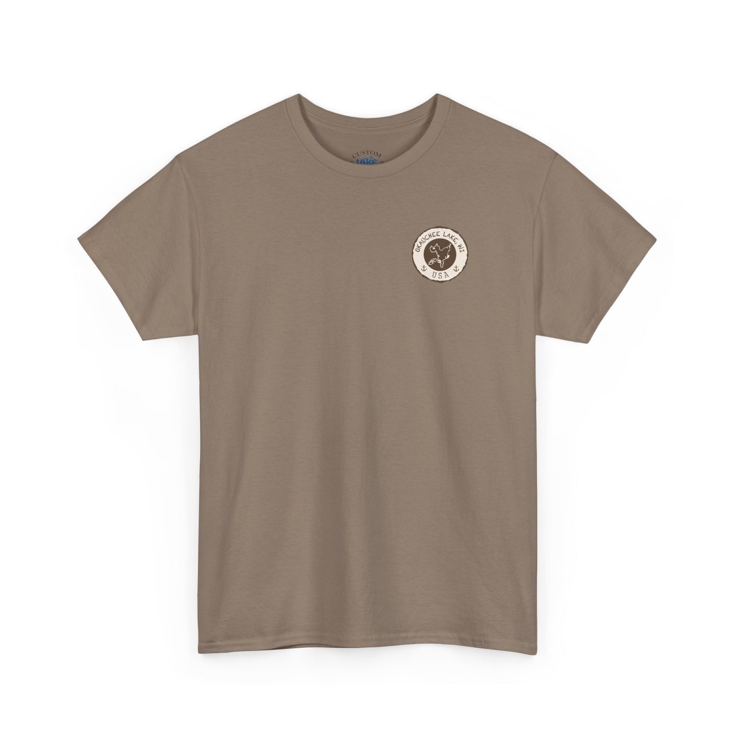 Okauchee Lake Unisex Heavy Tee - Vintage Postmark Style