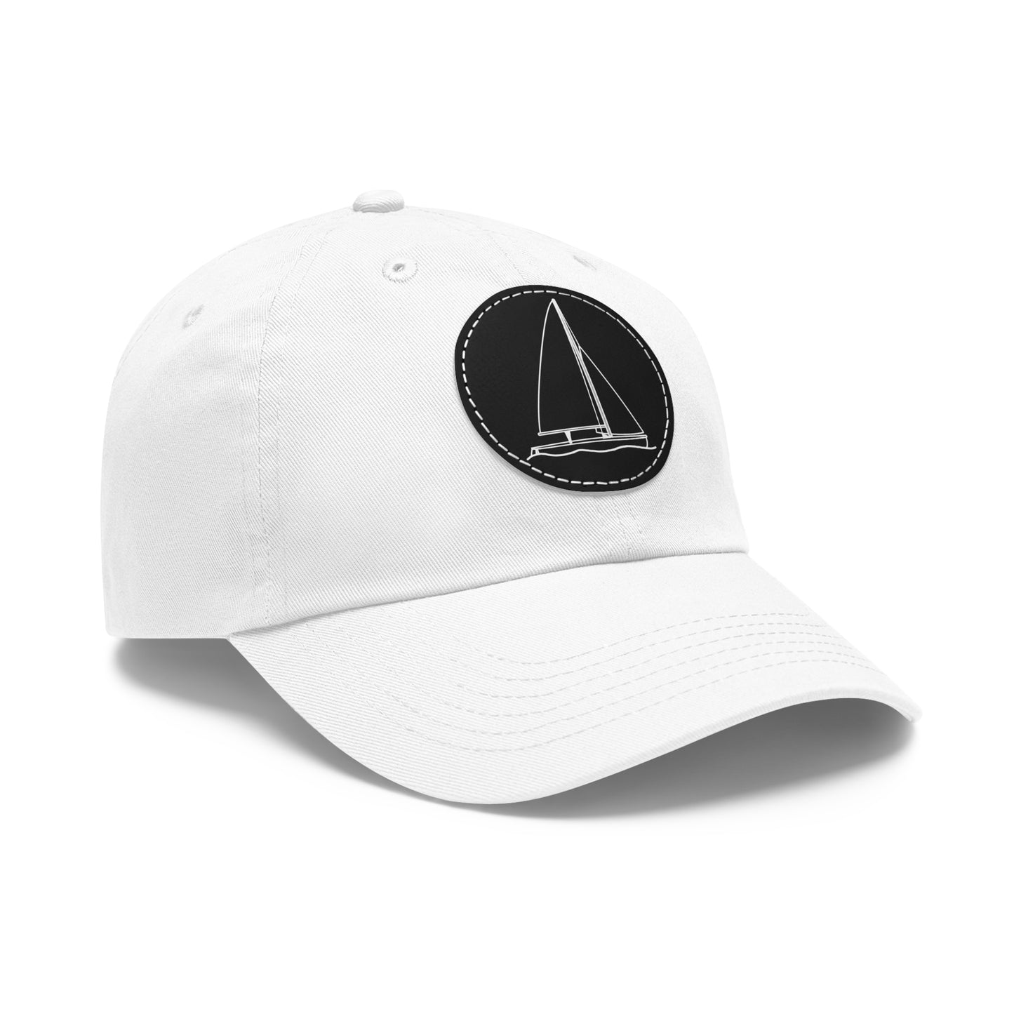 Sailboat 470 model Hat with Leather Patch (Round)