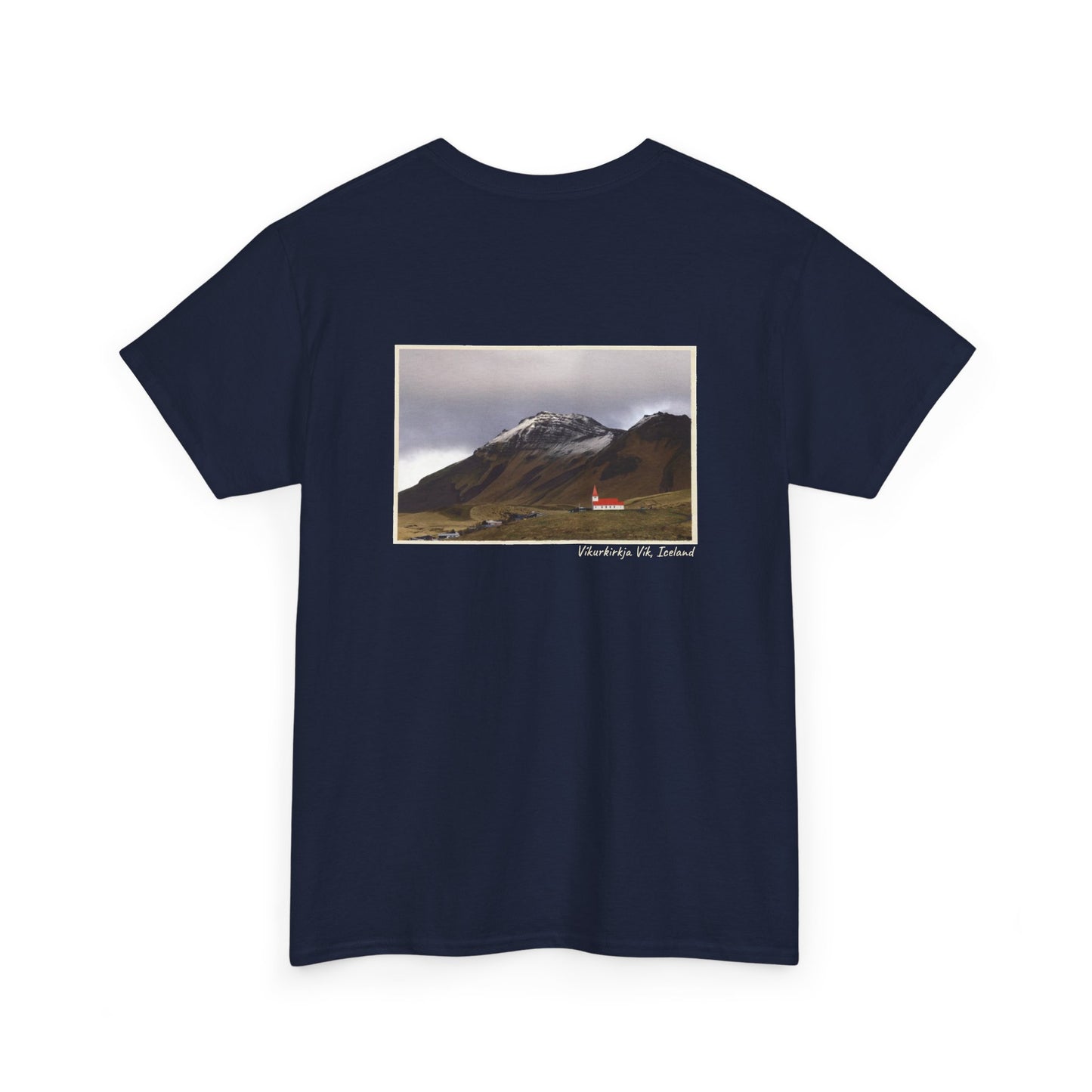 Iceland Vik - 4 panel front design - Unisex Heavy Cotton Tee