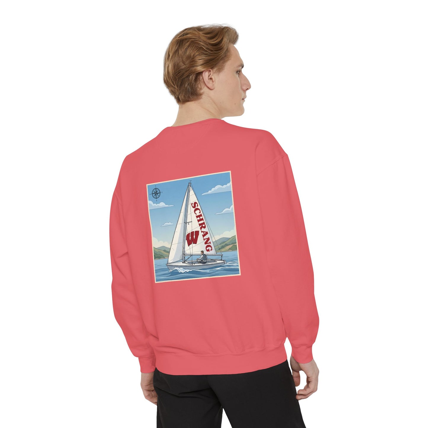Custom Graphic Sailing - Comfort Colors Crewneck