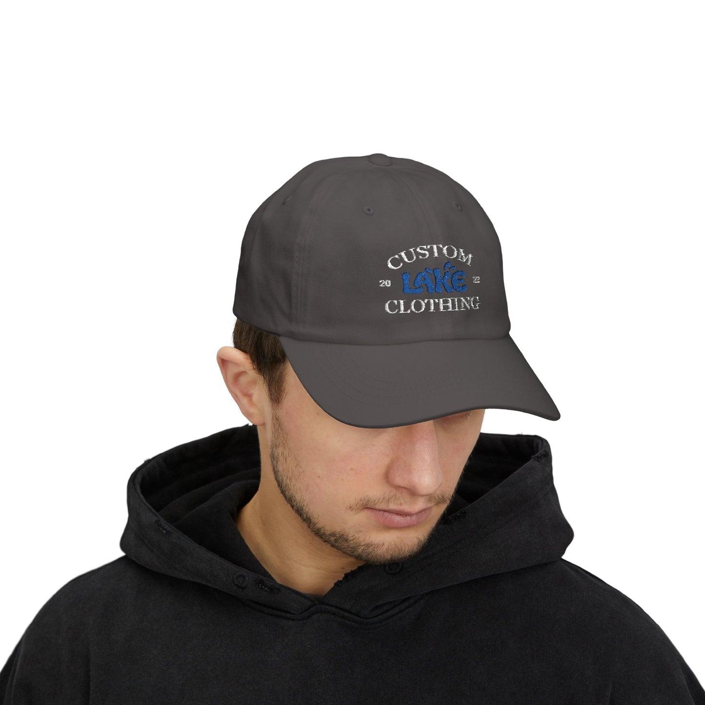 CLC Embroidered Classic Dad Cap (White Text)