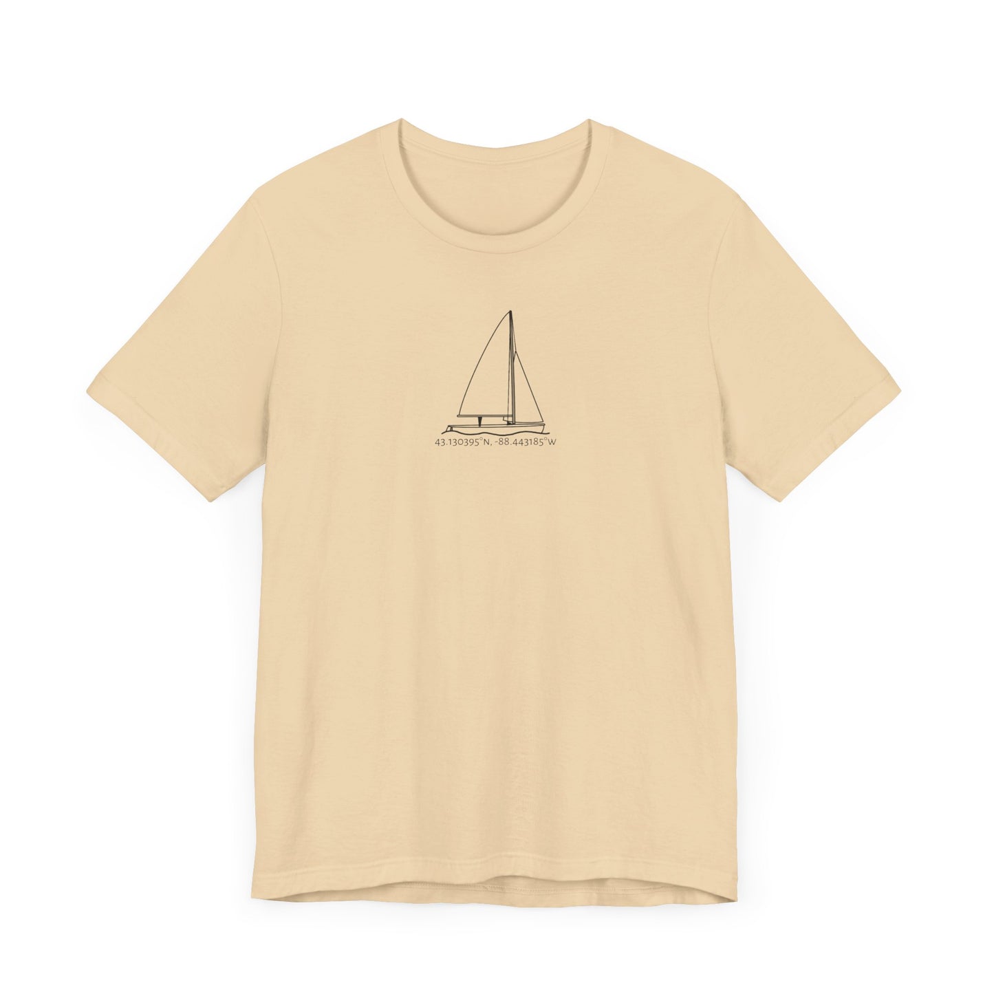 Sailboat 470 Model Type Unisex Lightweight Short Sleeve Tee