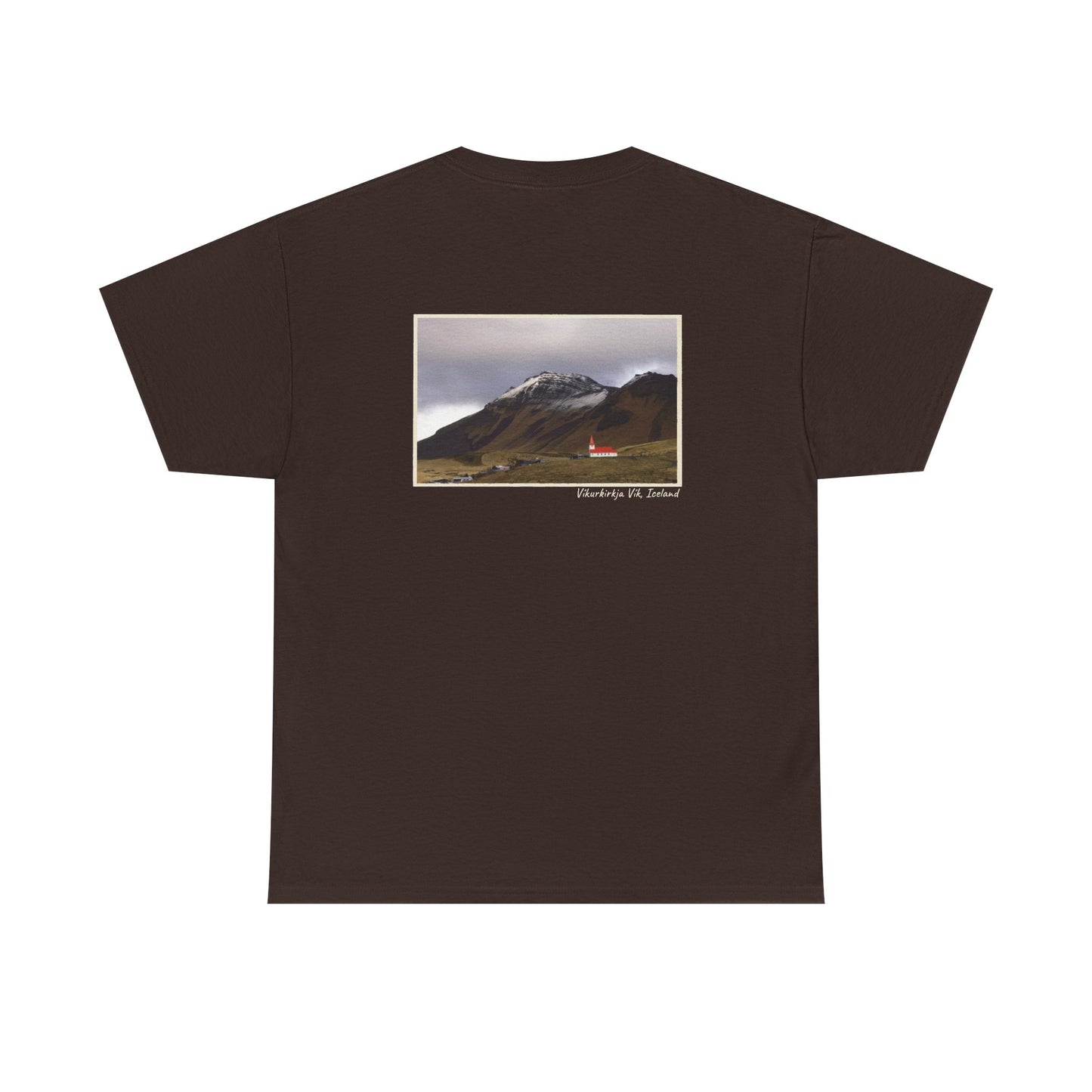 Iceland Vik - 4 panel front design - Unisex Heavy Cotton Tee