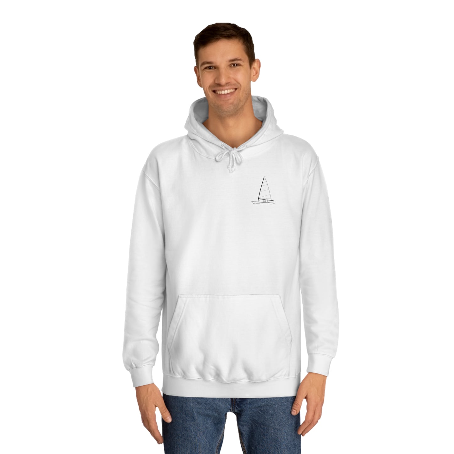 Sailboat Patch, LaBelle Yacht Club - Unisex Hoodie Medium Weight