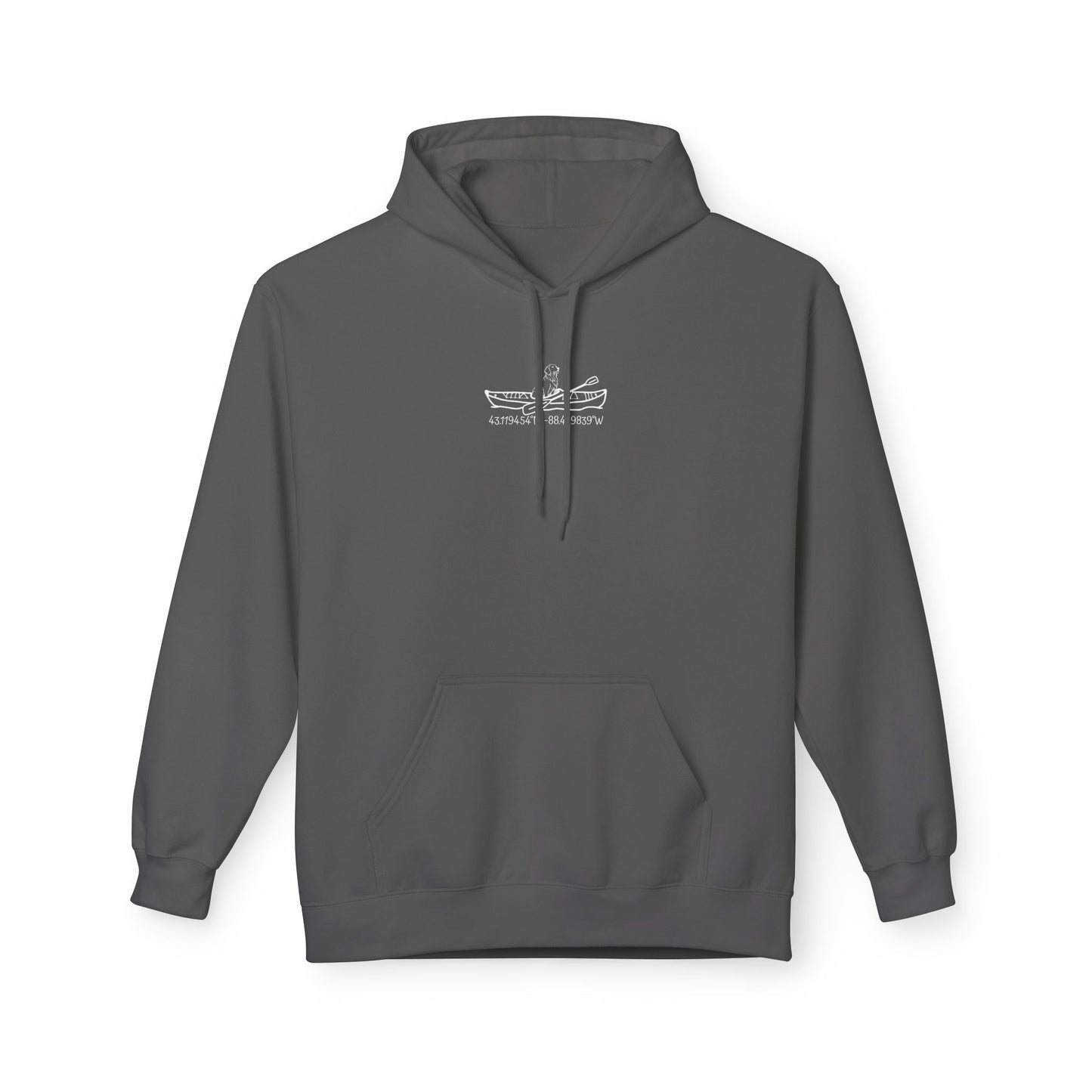 Bite or Beer Fishing, Golden retriever Kayak Dog Midweight Travel Hoodie - Softstyle Gildan