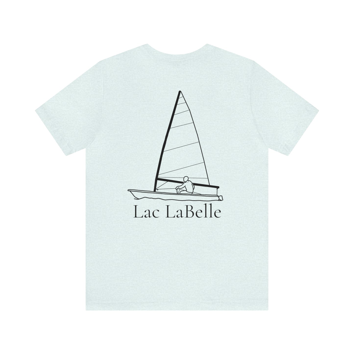 Lac LaBelle, Sailing - Unisex Lightweight Short Sleeve Tee