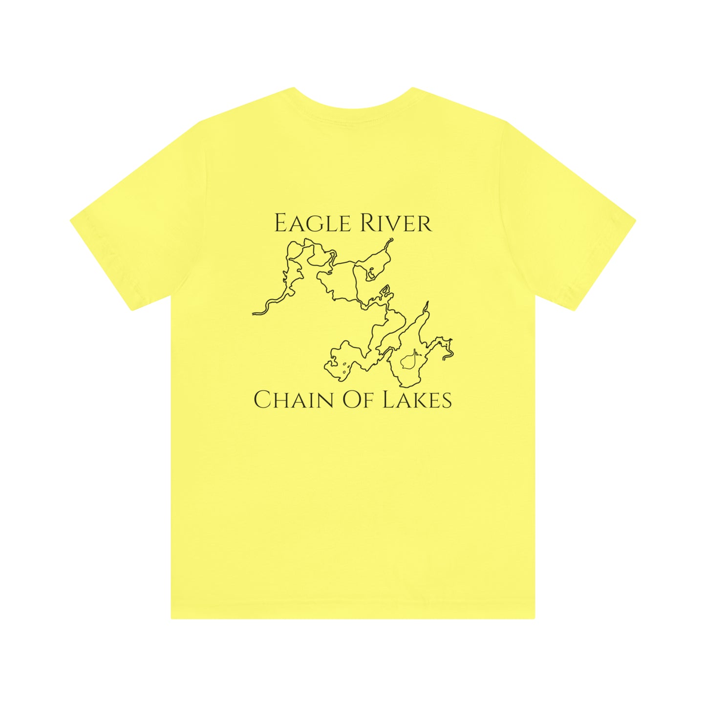 Eagle River Kayak Front - Unisex Lightweight Short Sleeve Tee