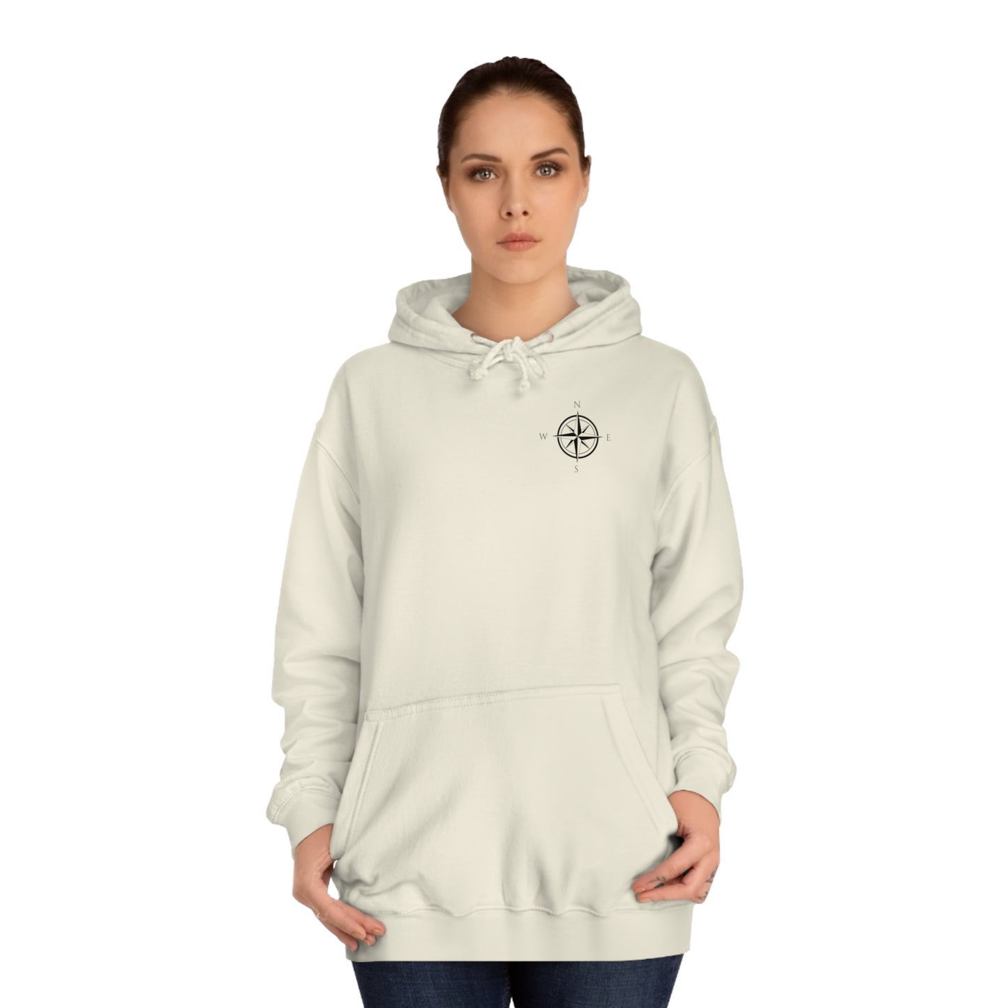 Manitowish Waters Compass Rose Patch - Unisex Hoodie Medium Weight