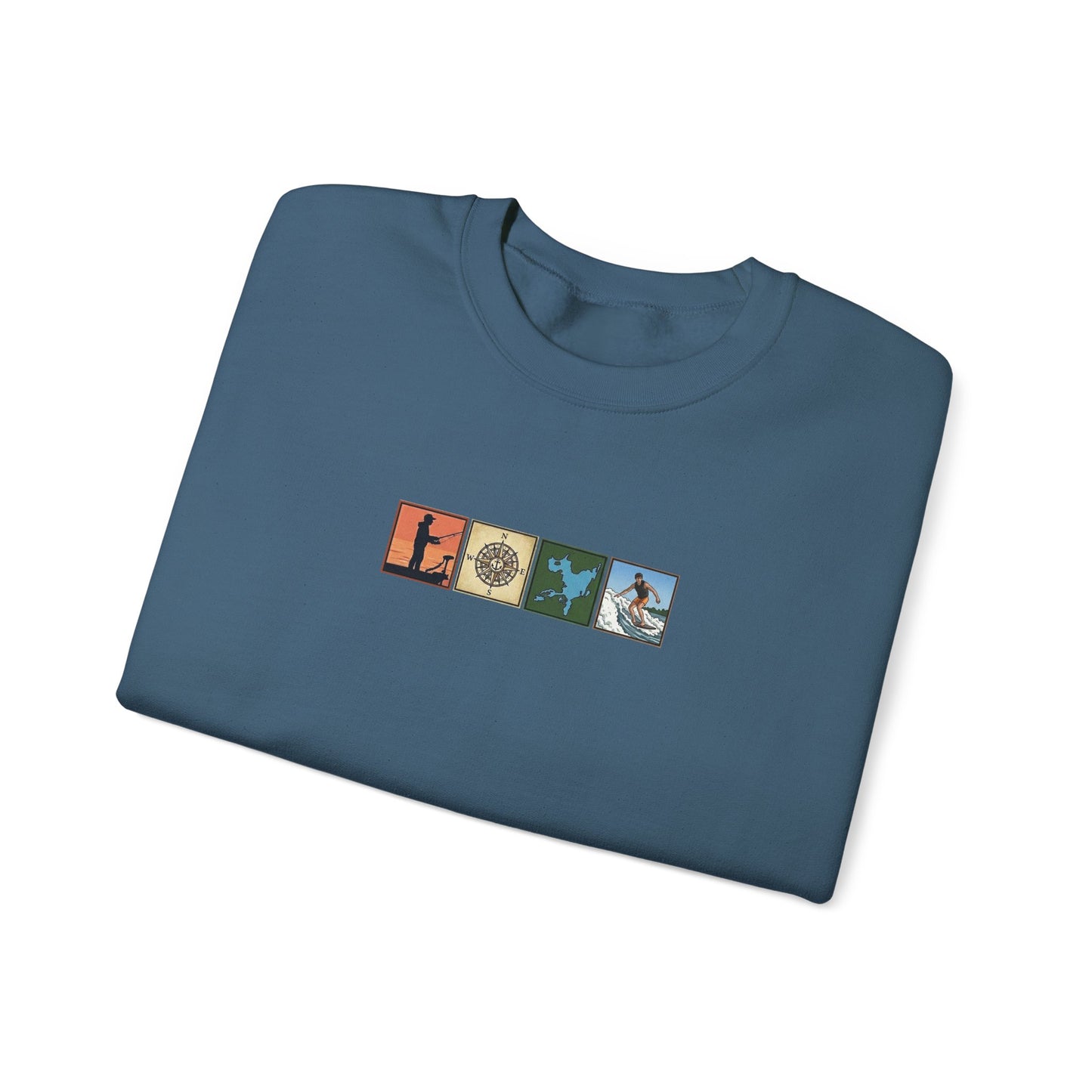 Okauchee Lake "Icons Style" - Gildan Crewneck Sweatshirt