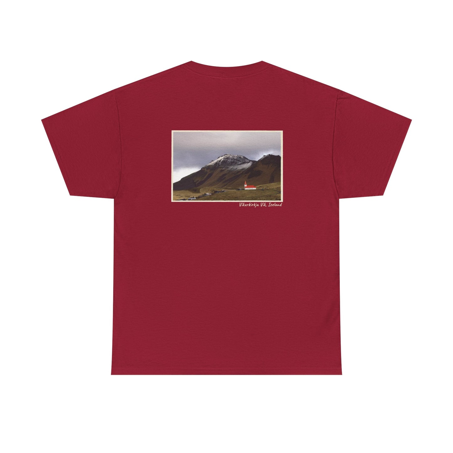 Iceland Vik - 4 panel front design - Unisex Heavy Cotton Tee