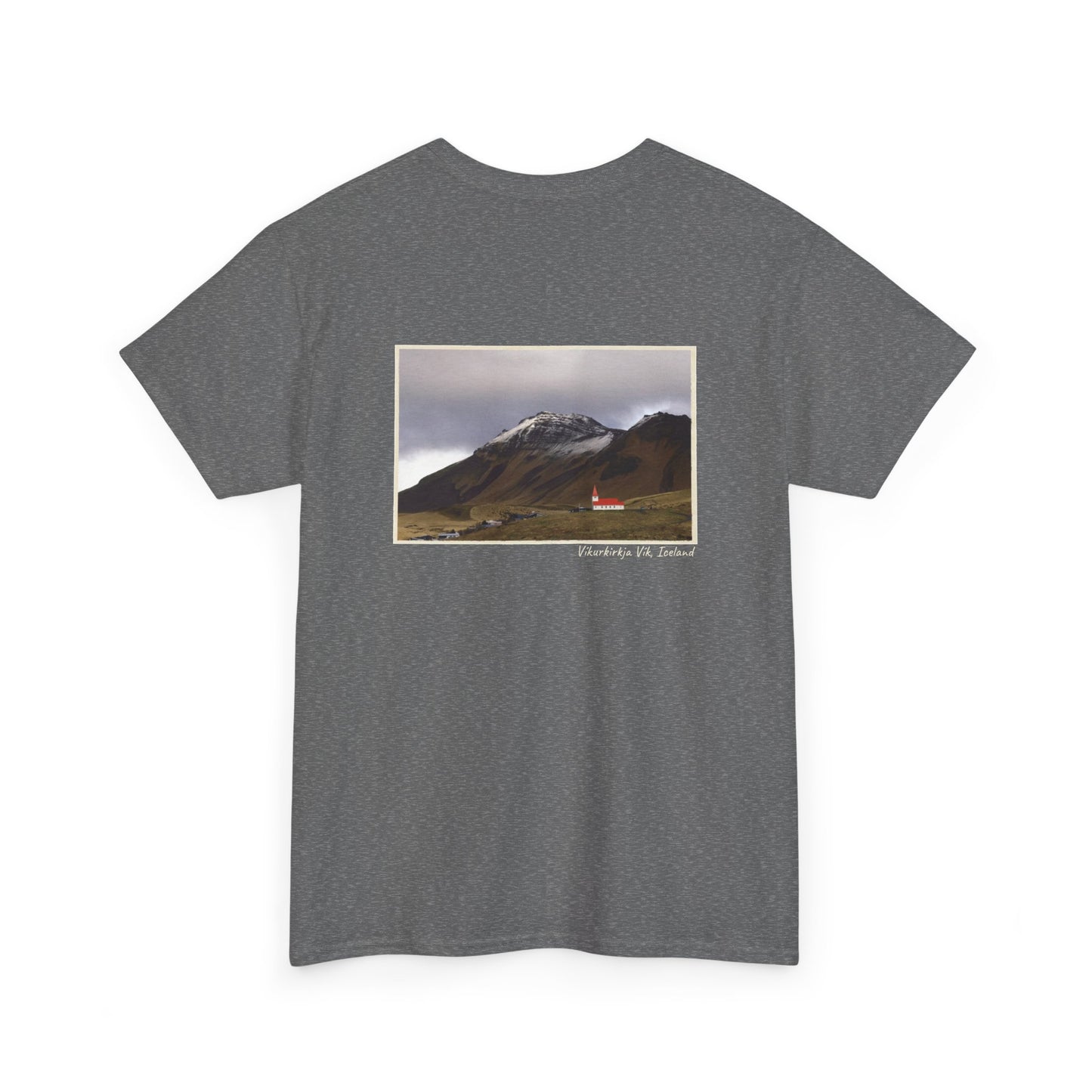 Iceland Vik - 4 panel front design - Unisex Heavy Cotton Tee