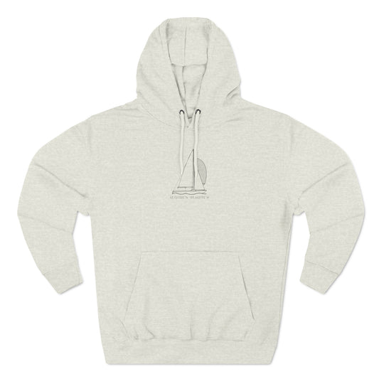 Sailboat Yngling Model Type Three-Panel Fleece Hoodie Unisex