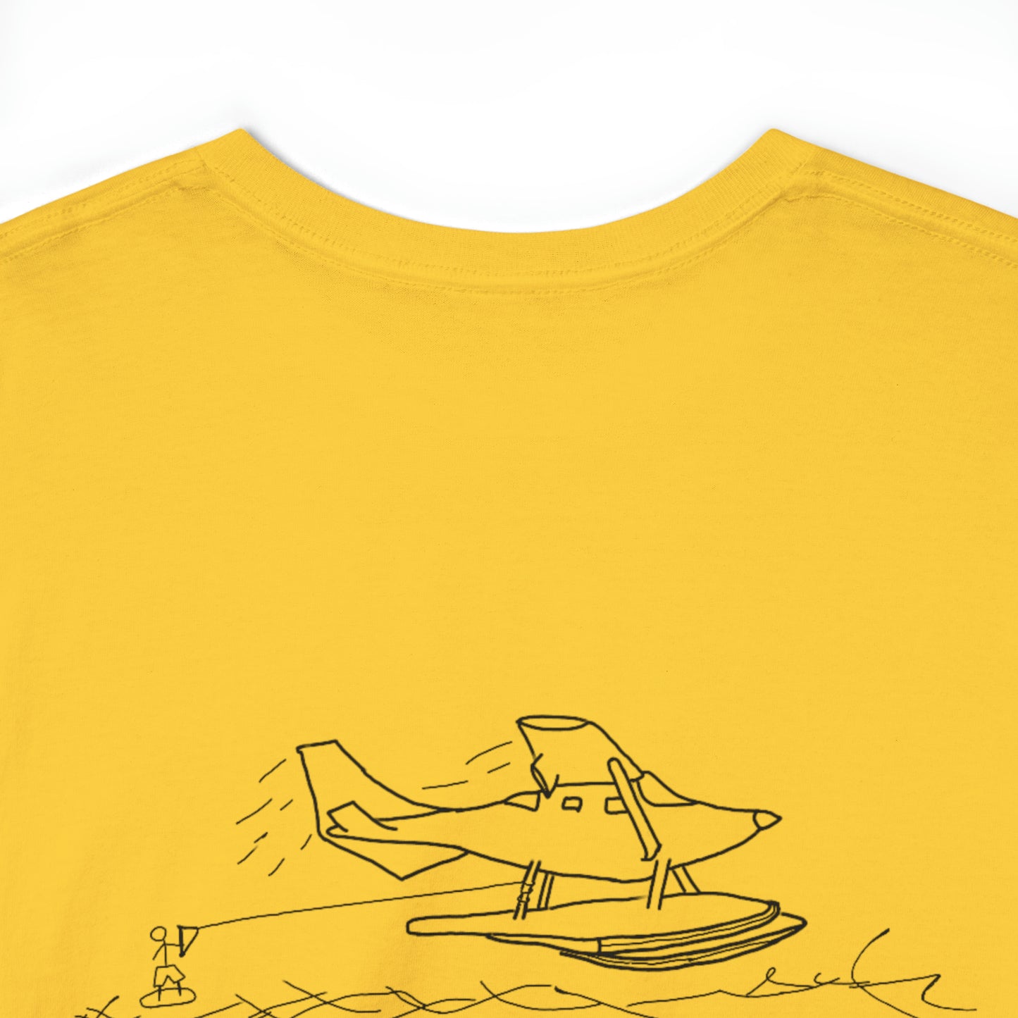 Float Plane - Lac LaBelle Unisex Heavyweight Short Sleeve Tee