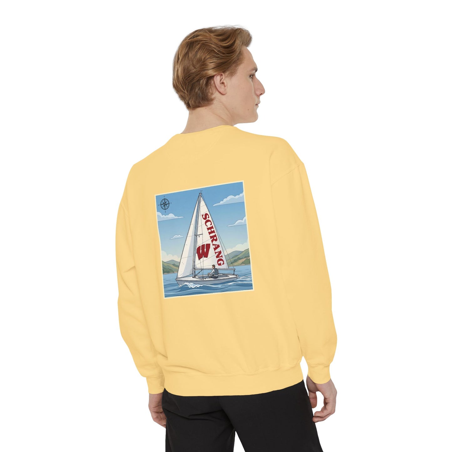 Custom Graphic Sailing - Comfort Colors Crewneck
