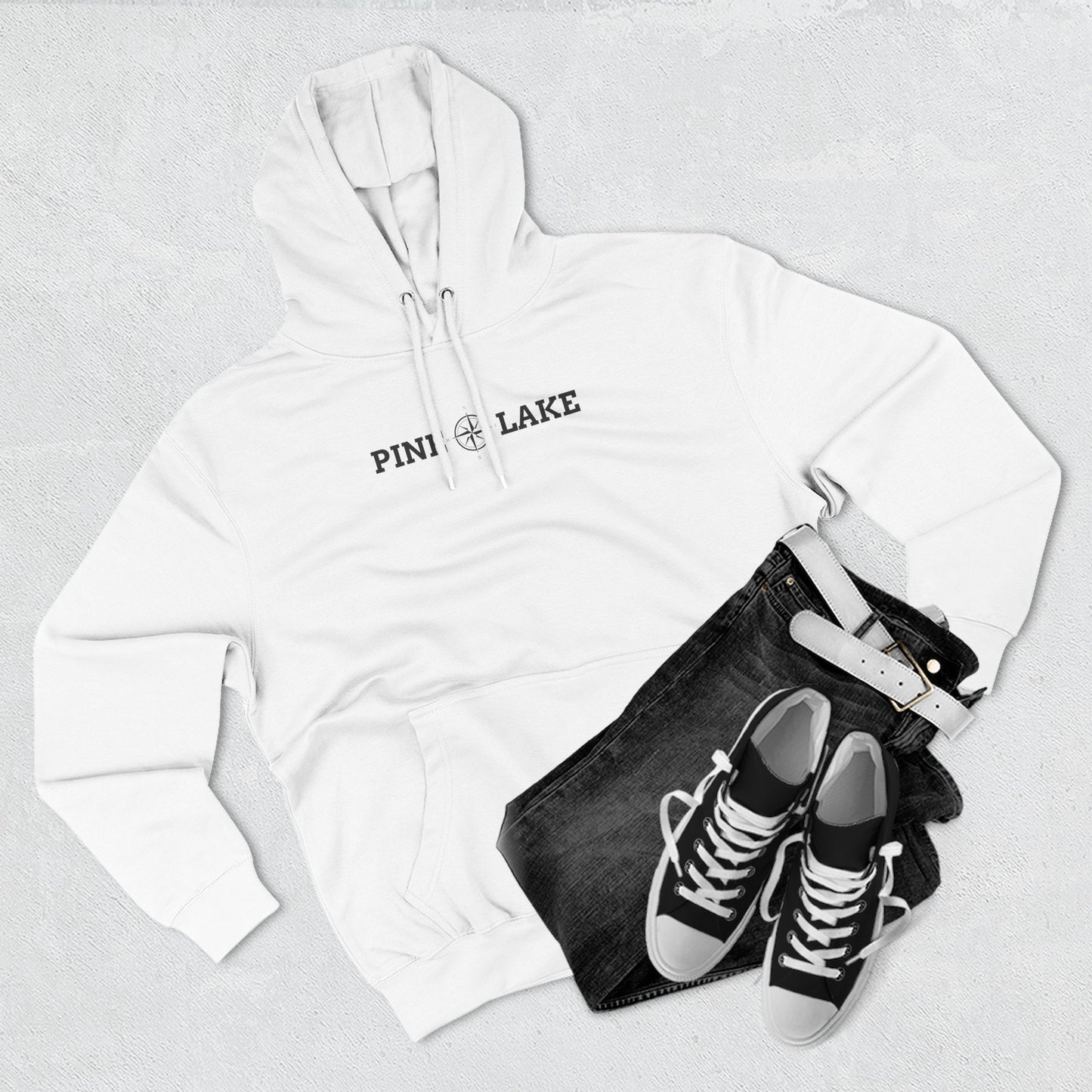 Three Panel Fleece Hoodie - Lane Seven