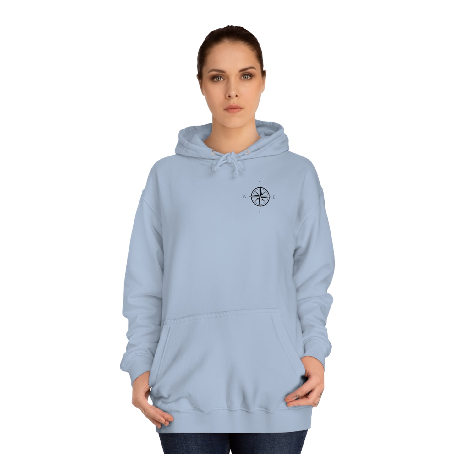 Manitowish Waters Compass Rose Patch - Unisex Hoodie Medium Weight