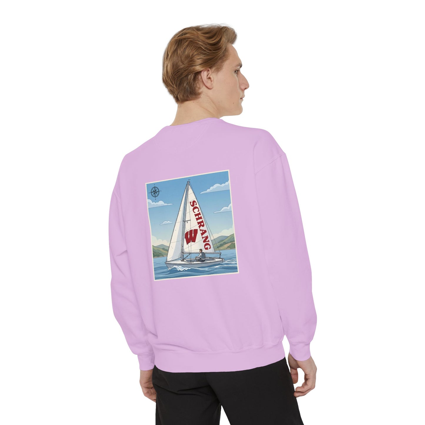 Custom Graphic Sailing - Comfort Colors Crewneck