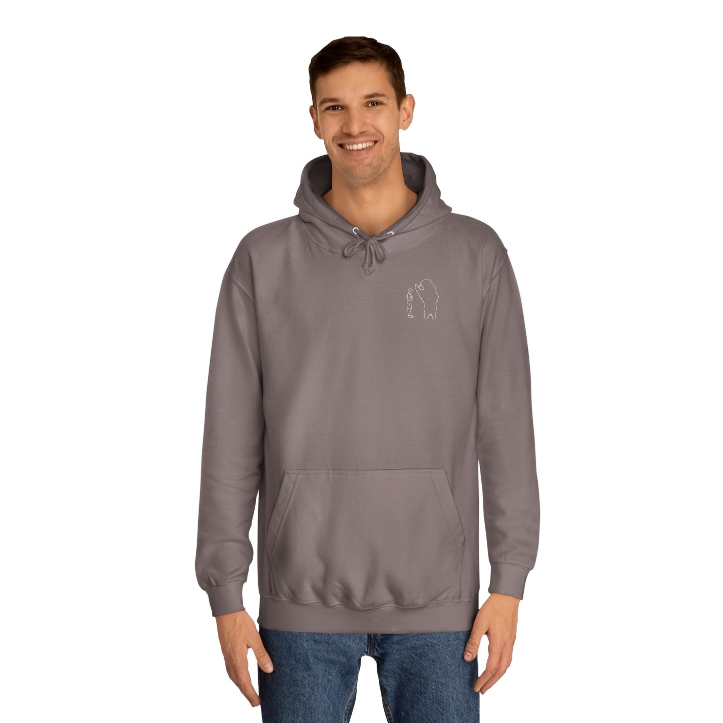 Papa Bear Grizzly Bear Lake Wyoming - Medium Weight Hoodie