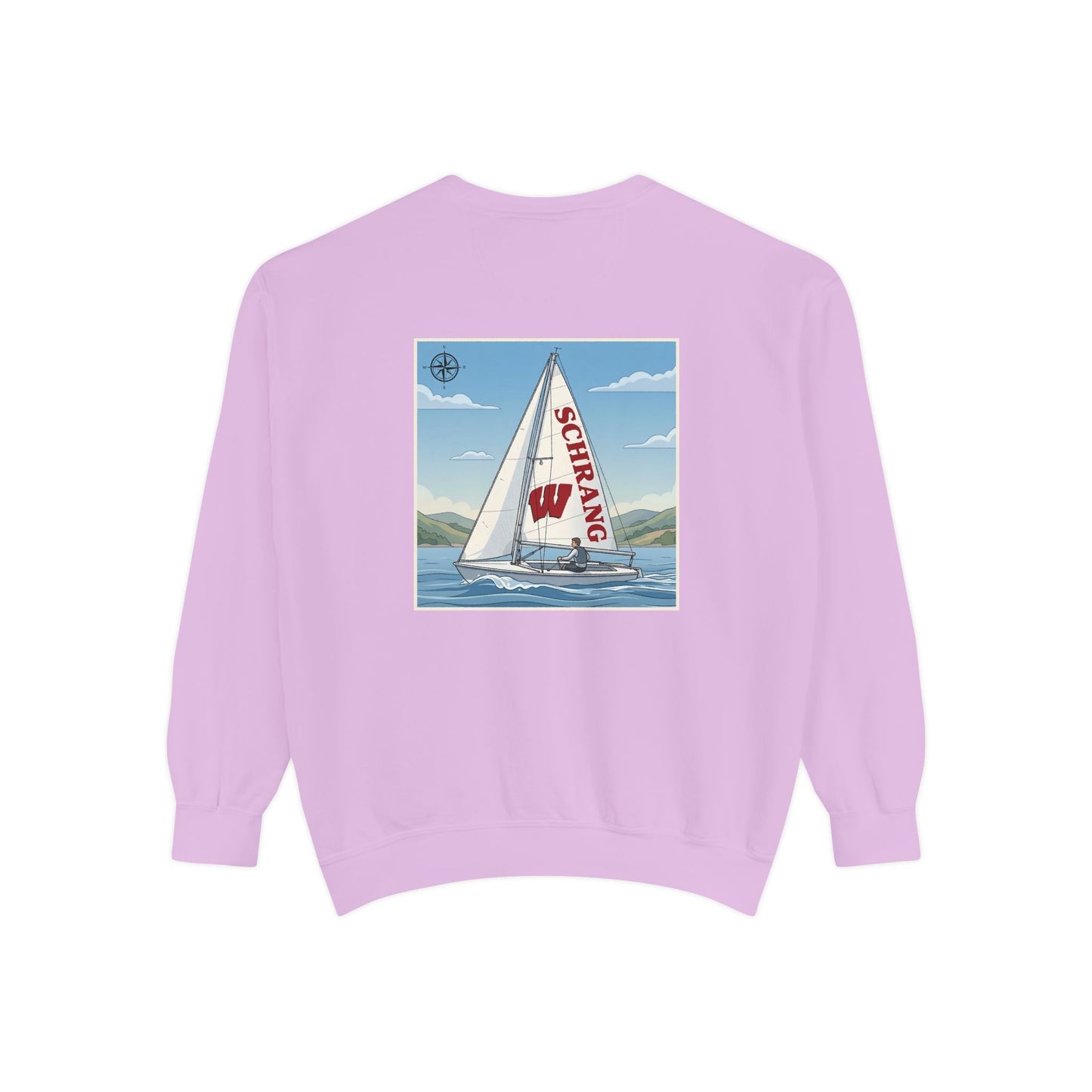 Custom Graphic Sailing - Comfort Colors Crewneck