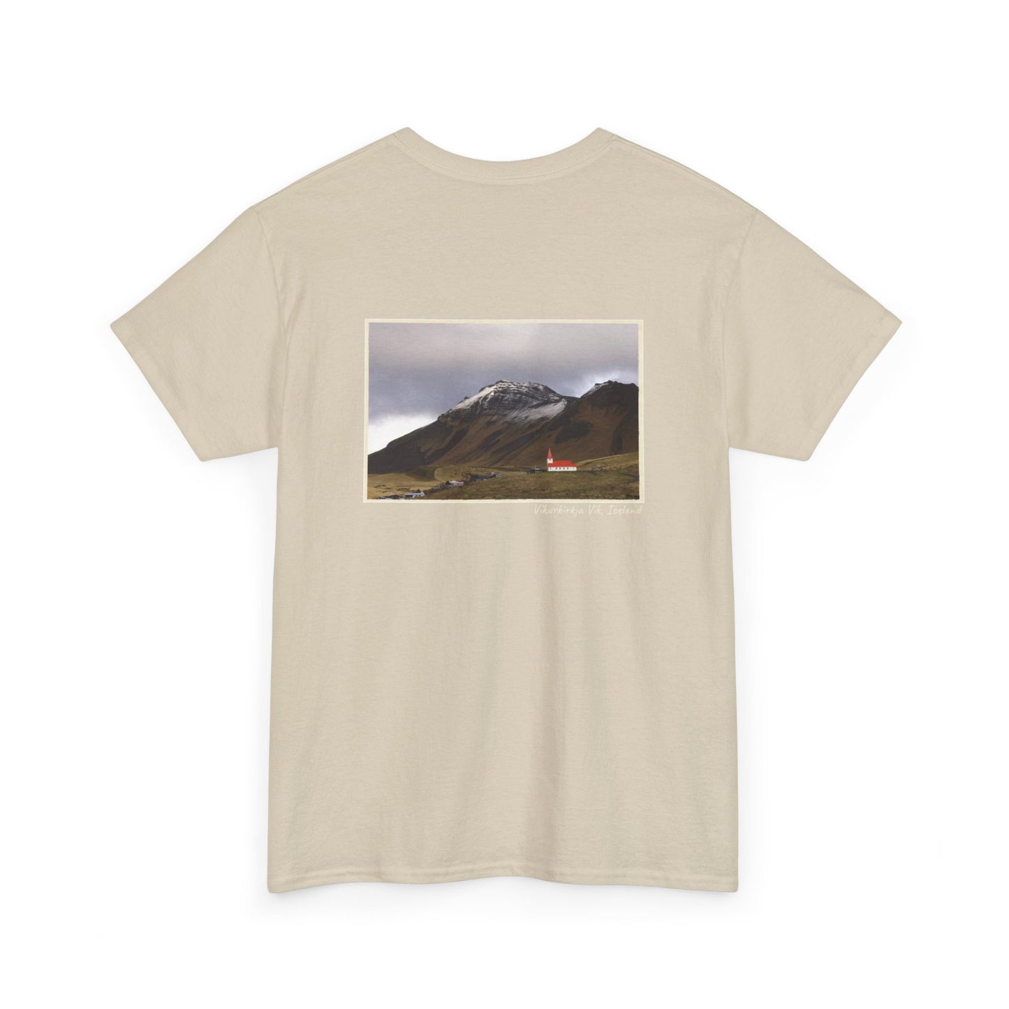 Iceland Vik - 4 panel front design - Unisex Heavy Cotton Tee