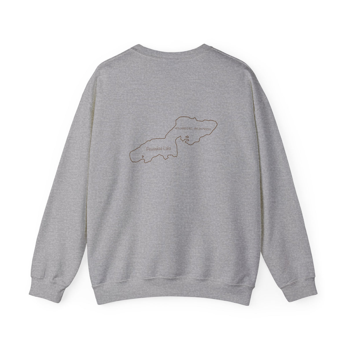 "Lucy the Lab" Kayak Dog Pewaukee Lake - Unisex Heavy Blend™ Crewneck Sweatshirt