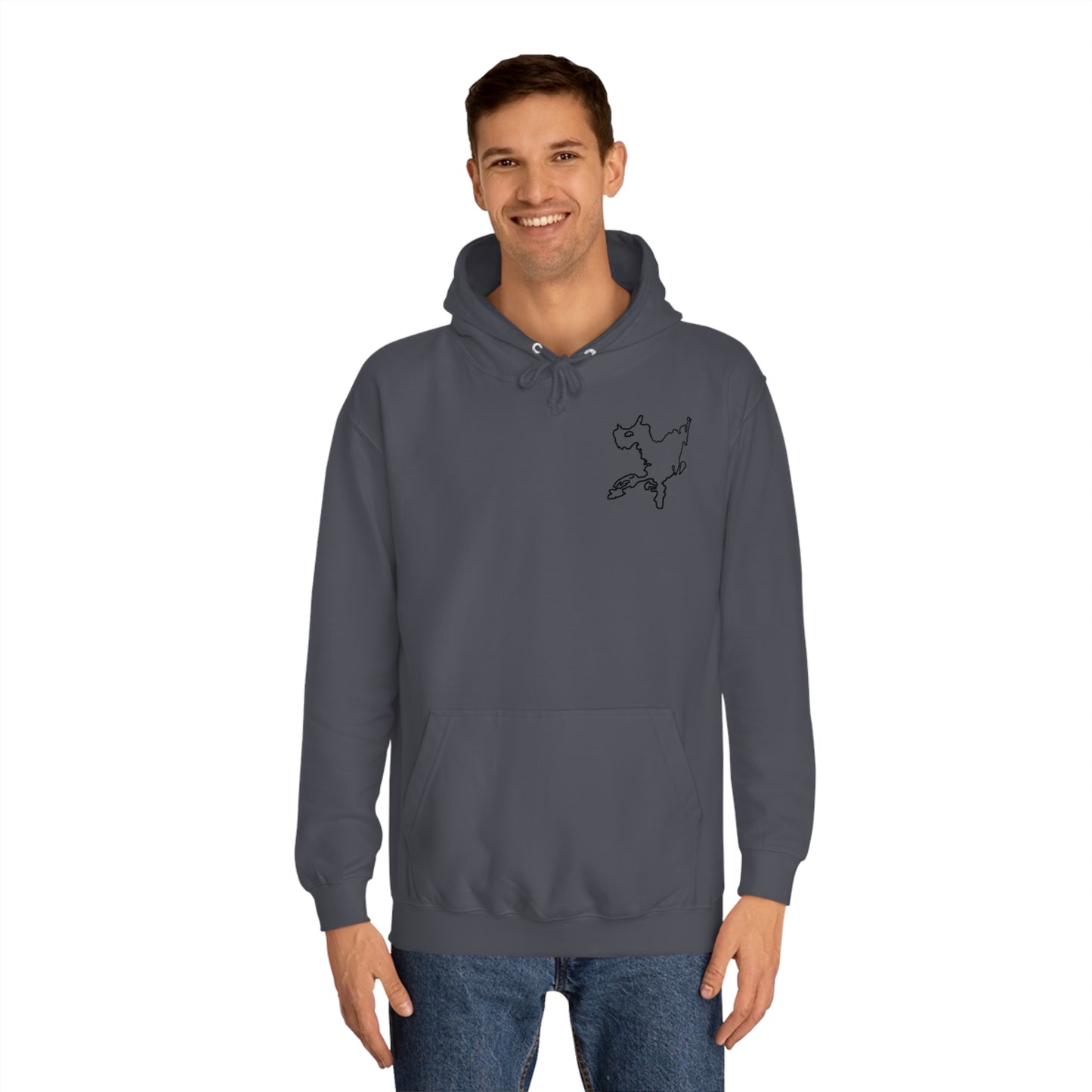 G21 Boat With Dogs Back - Okauchee Lake Unisex Hoodie Medium Weight