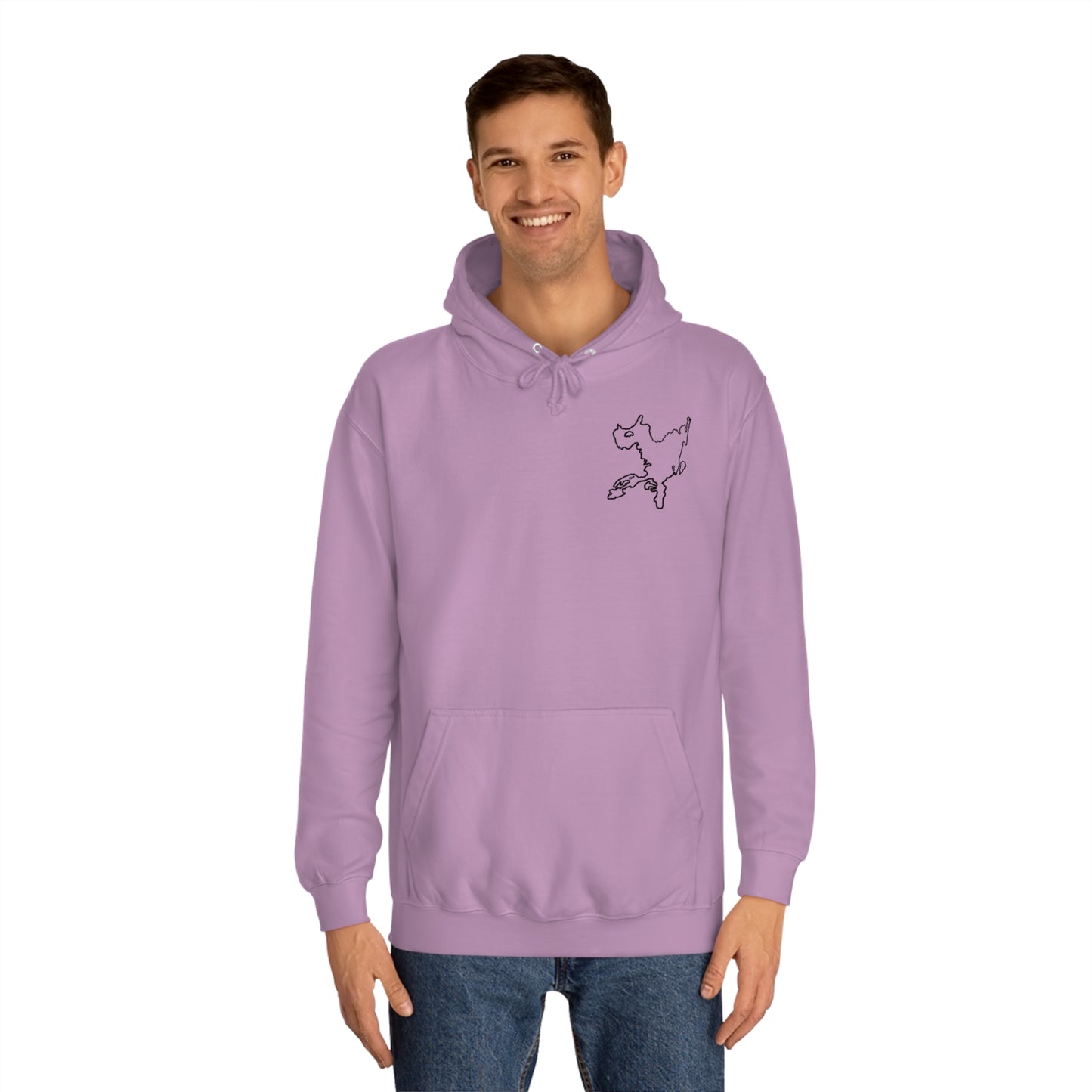 G21 Boat With Dogs Back - Okauchee Lake Unisex Hoodie Medium Weight