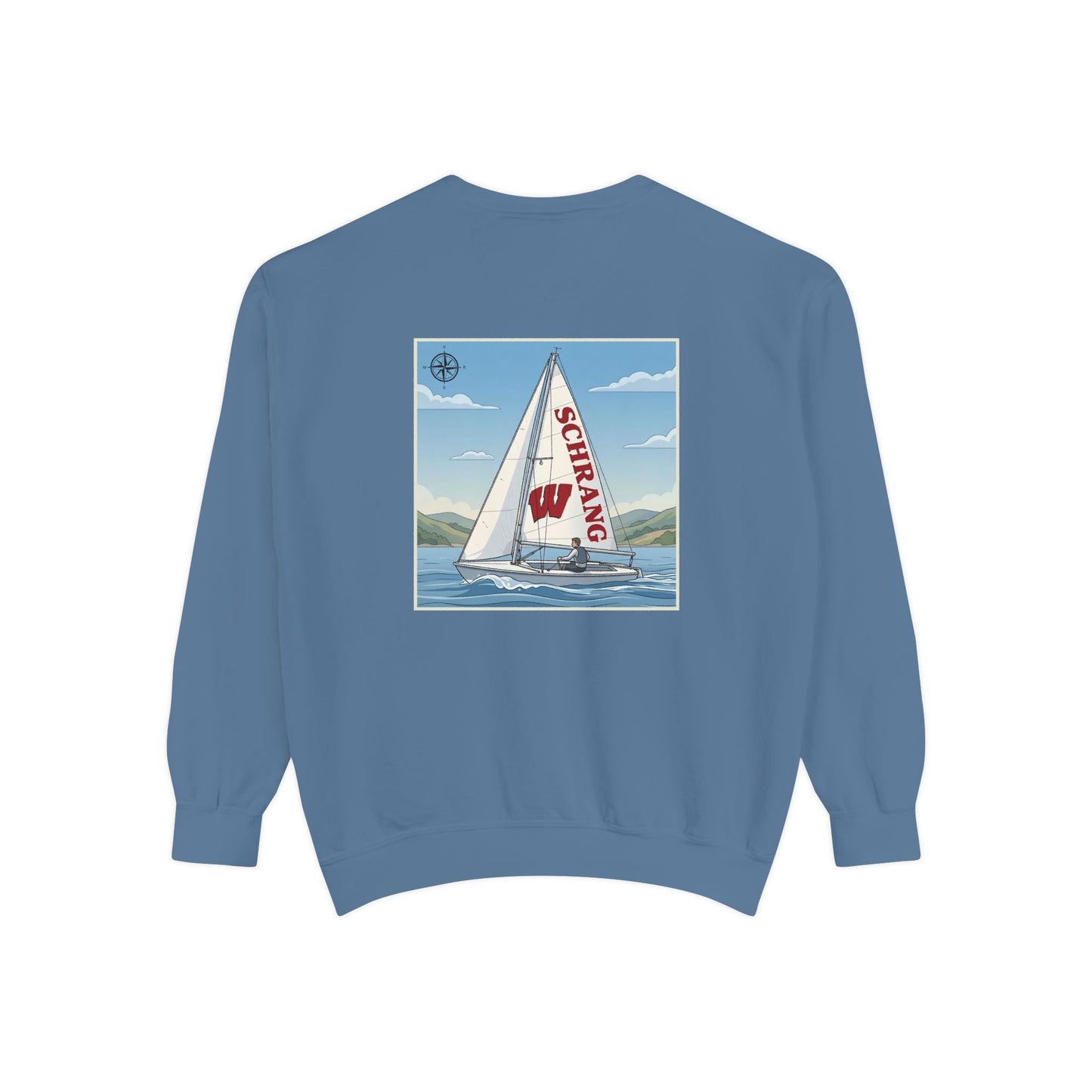 Custom Graphic Sailing - Comfort Colors Crewneck