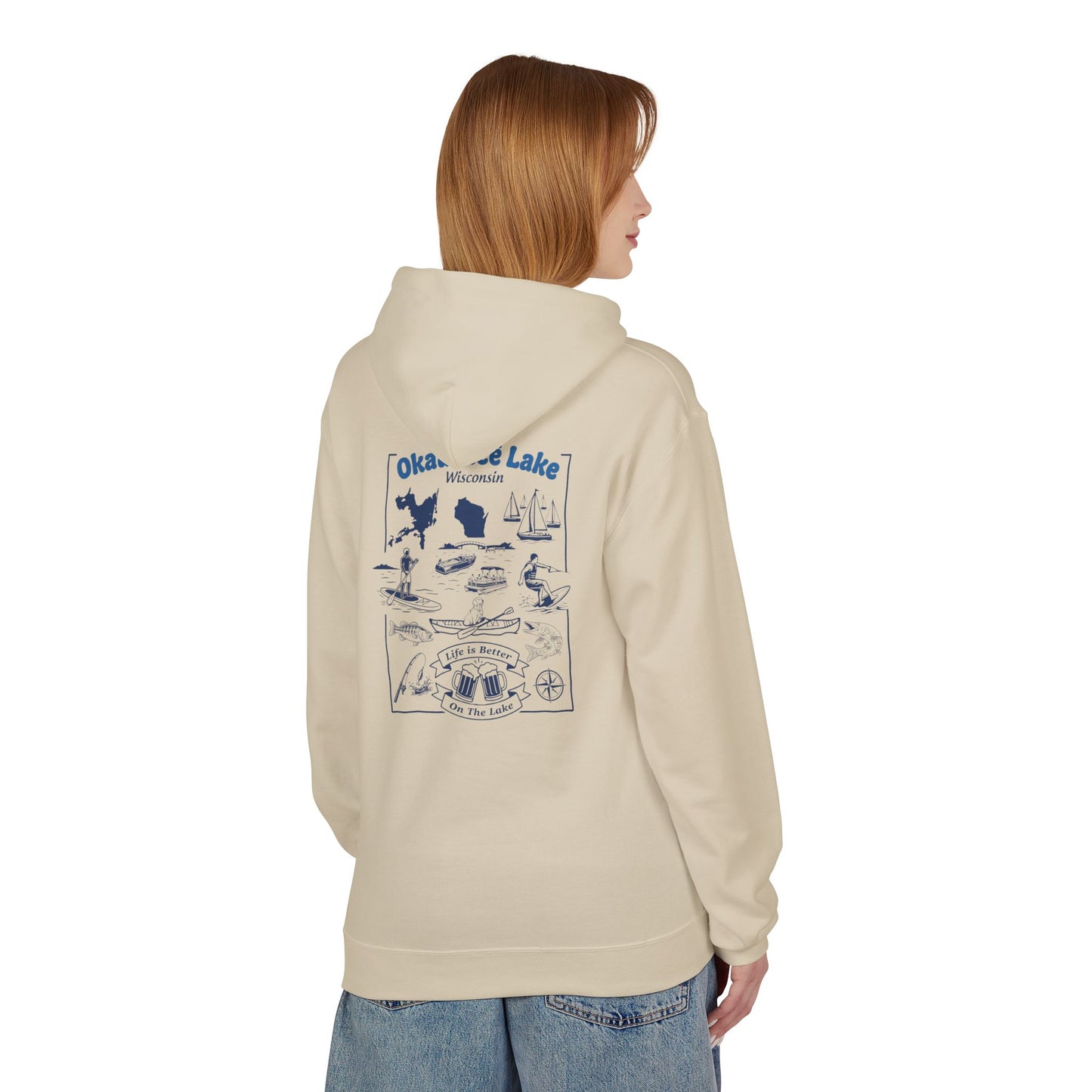 Okauchee Lake Midweight Travel Hoodie -  FD Style #1 (CLC)