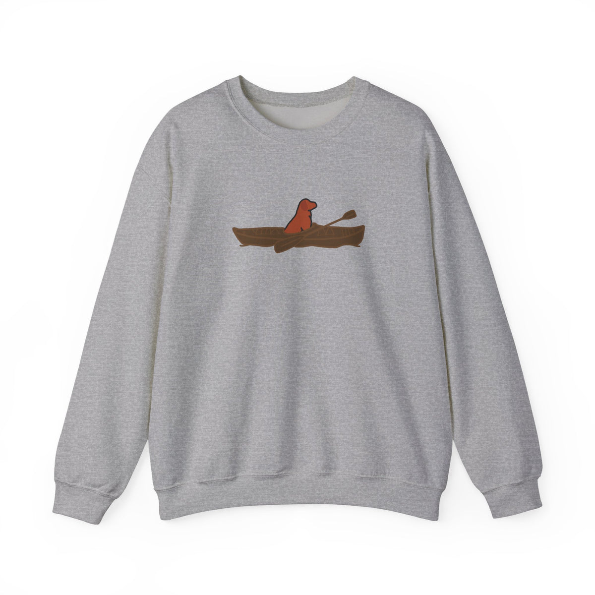"Lucy the Lab" Kayak Dog Pewaukee Lake - Unisex Heavy Blend™ Crewneck Sweatshirt