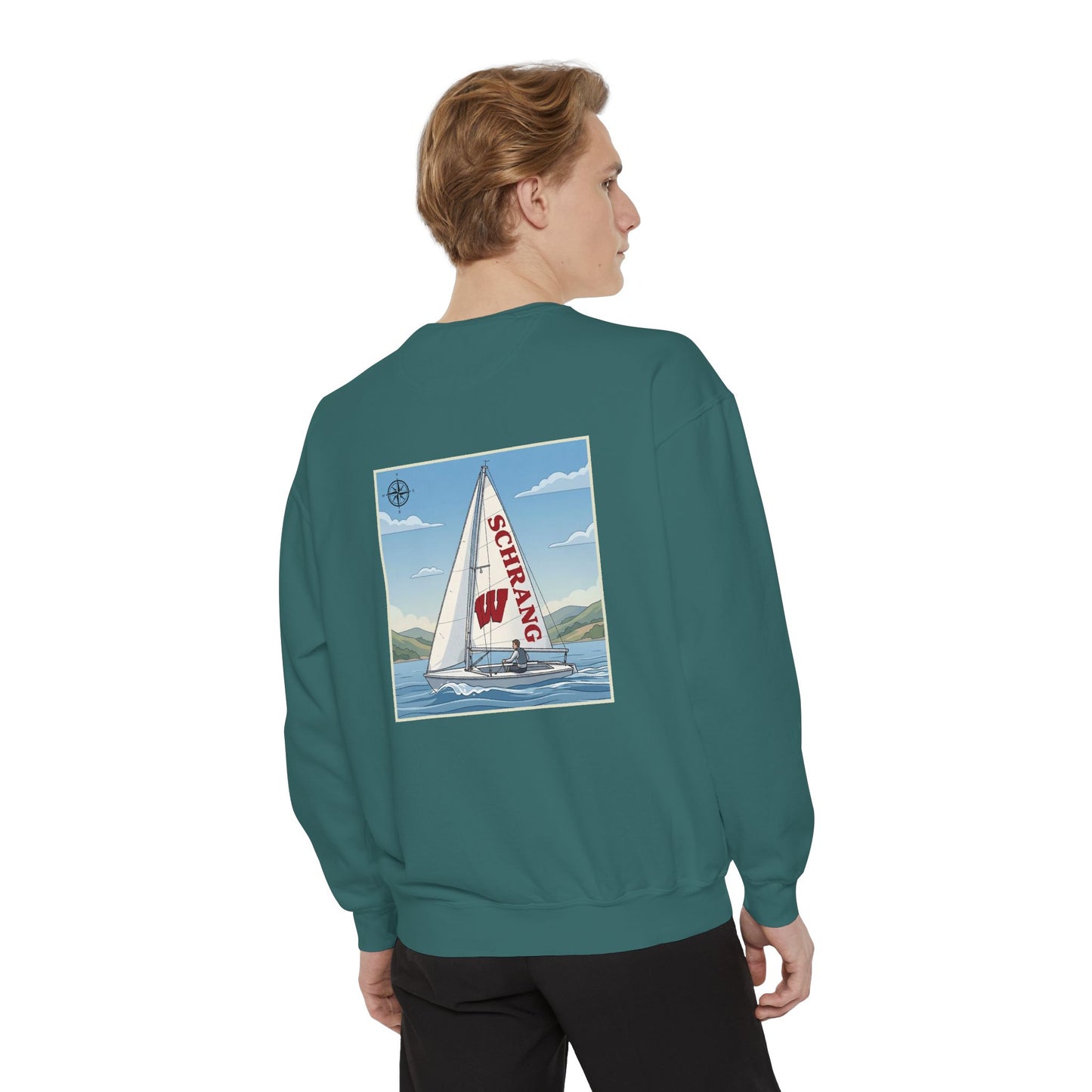 Custom Graphic Sailing - Comfort Colors Crewneck