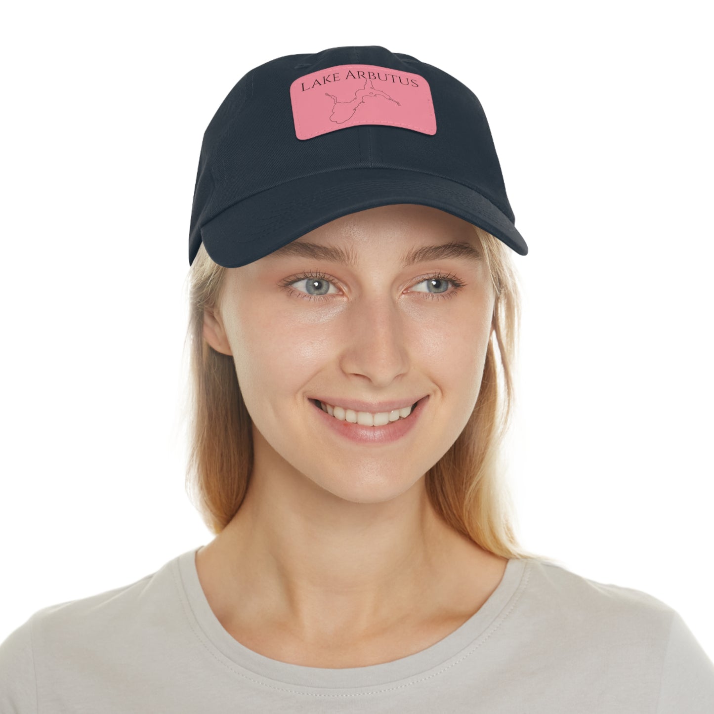 Lake Arbutus Embroidered Hat with Leather Patch