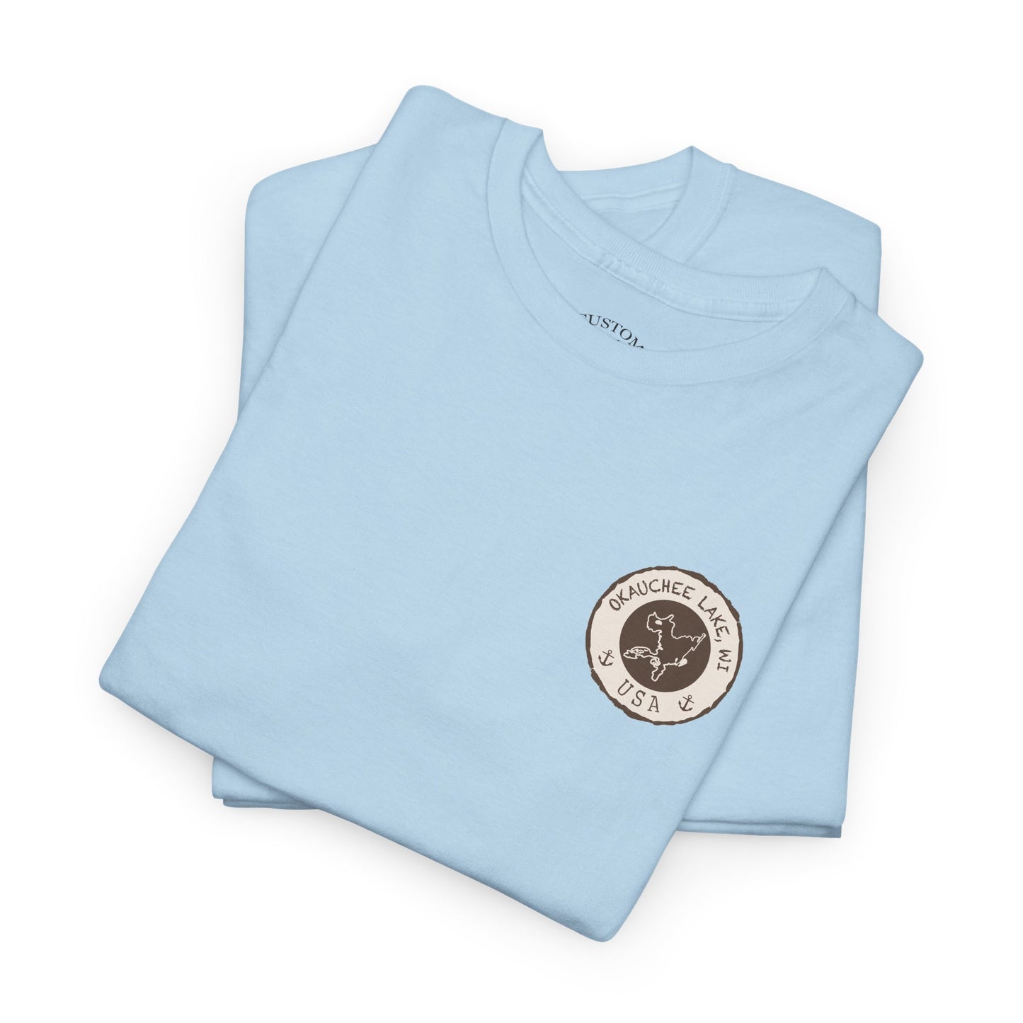 Okauchee Lake Unisex Heavy Tee - Vintage Postmark Style