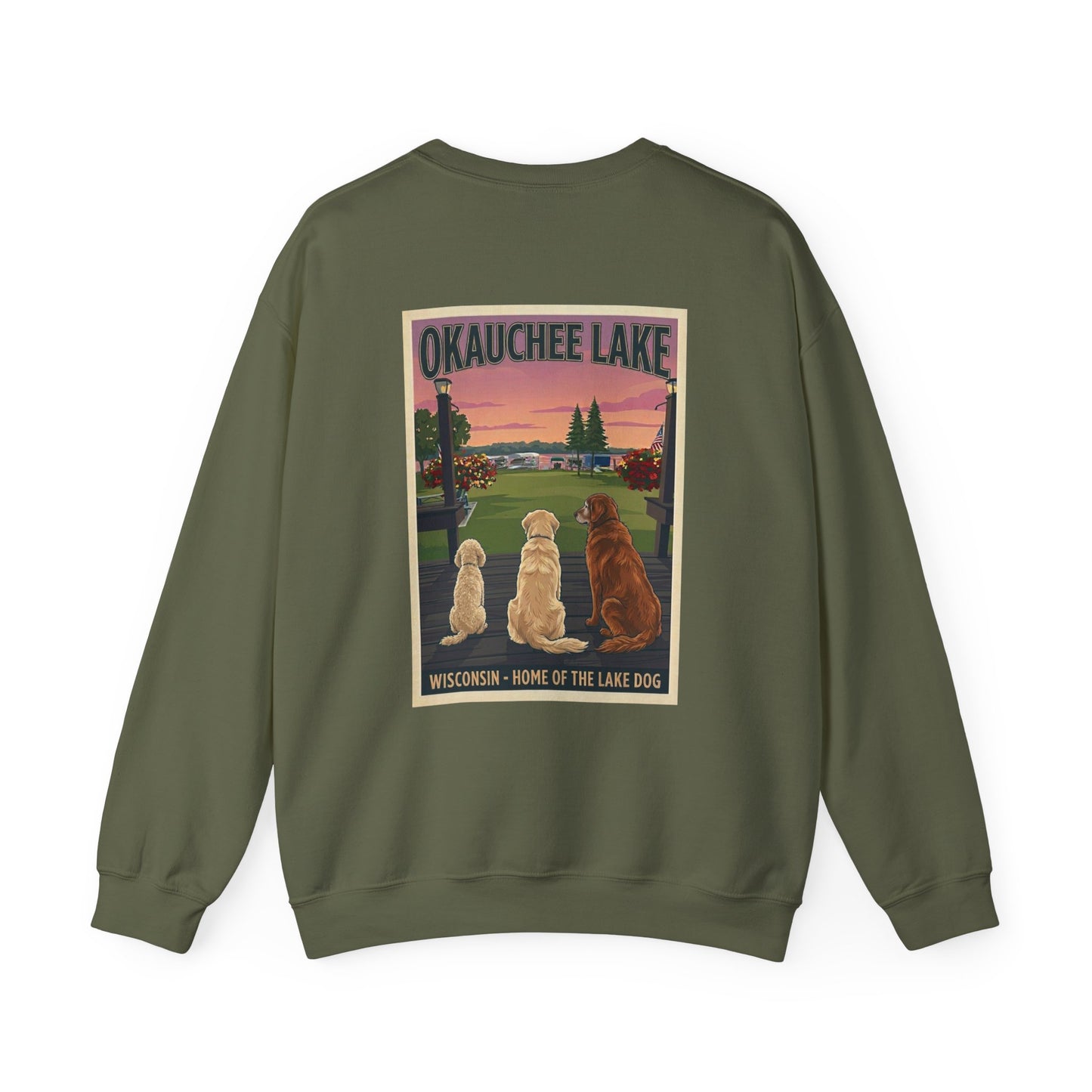 okauchee lake dogs - Unisex Heavy Blend™ Crewneck Sweatshirt