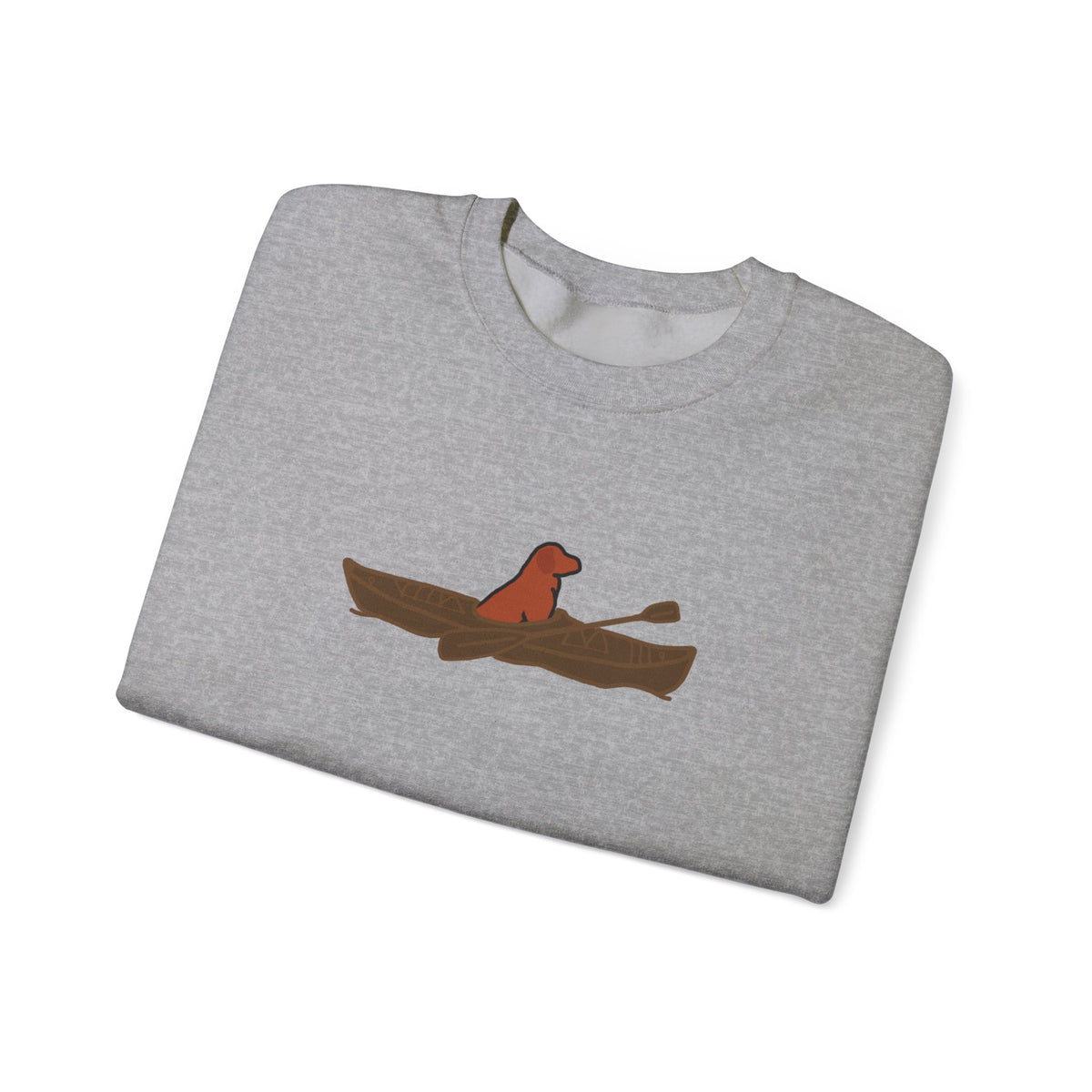 "Lucy the Lab" Kayak Dog Pewaukee Lake - Unisex Heavy Blend™ Crewneck Sweatshirt