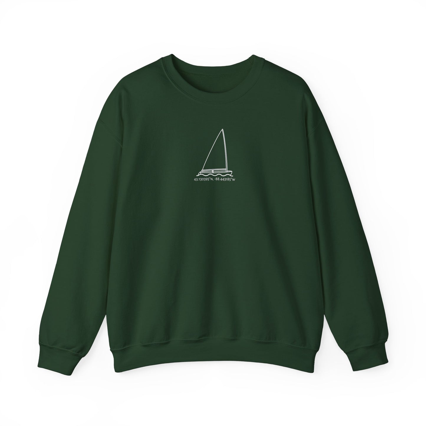 Sailboat Finn Model Type Unisex Heavy Blend™ Crewneck Sweatshirt