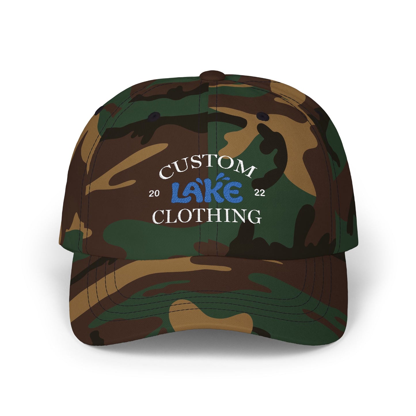 CLC Embroidered Classic Dad Cap (White Text)