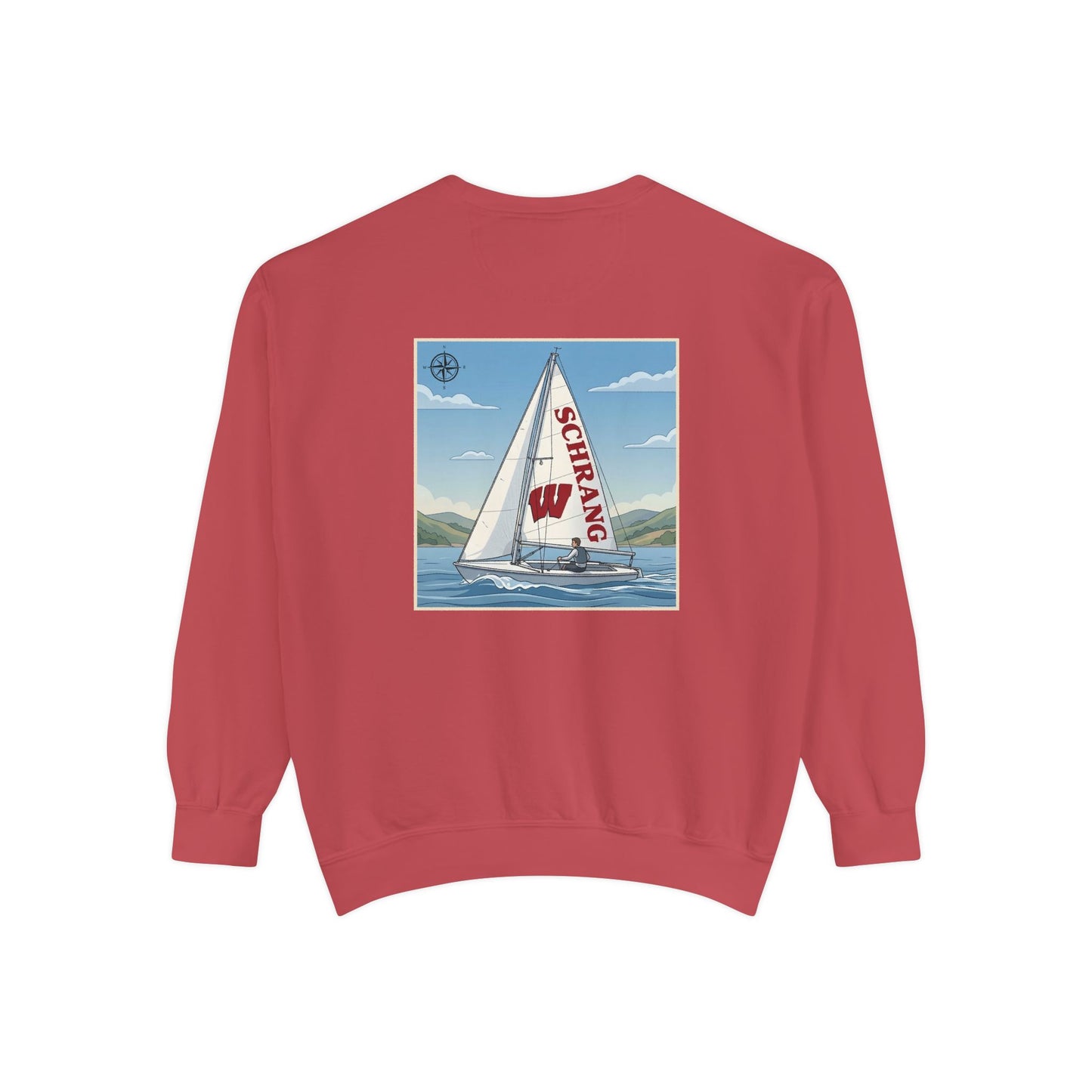 Custom Graphic Sailing - Comfort Colors Crewneck