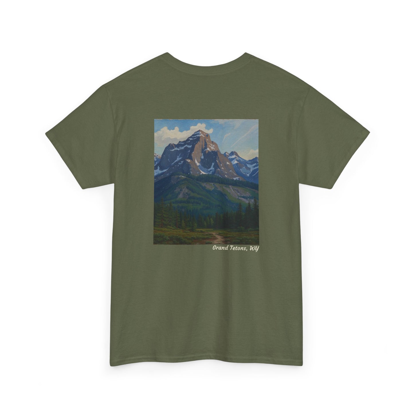 Grand Tetons Enjoy the adventure Earth Graphic Gildan T‑Shirt
