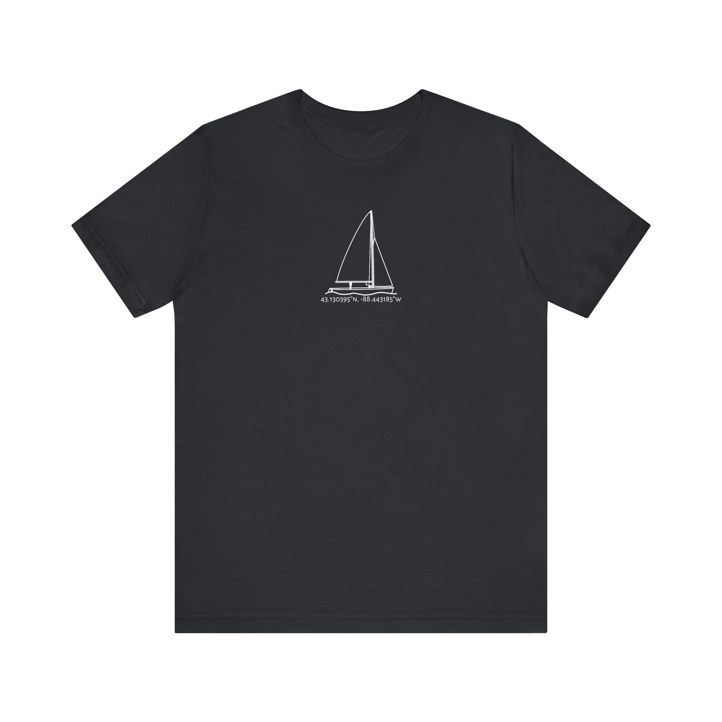 Sailboat 470 Model Type Unisex Lightweight Short Sleeve Tee