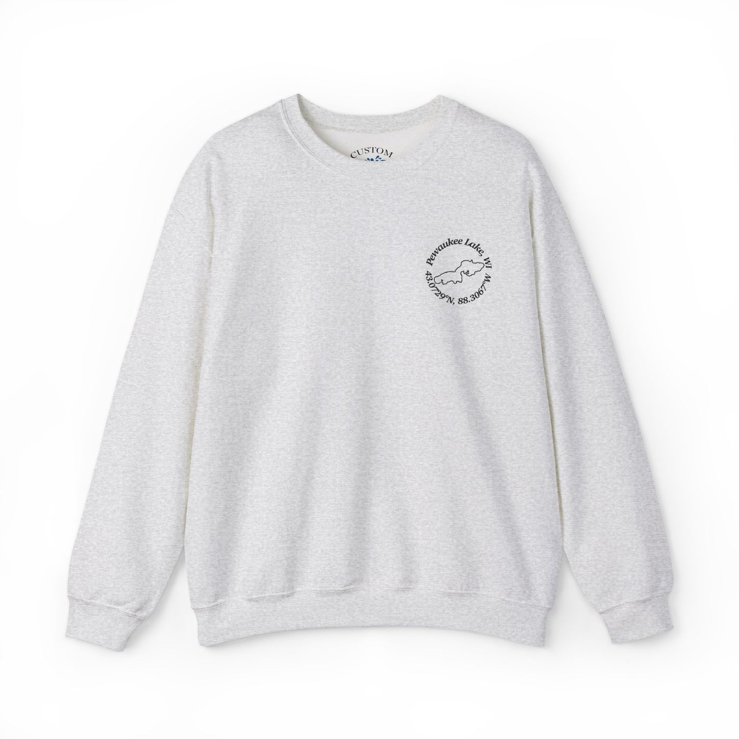 Pewaukee Lake Embroidered Crewneck Sweatshirt - Gildan