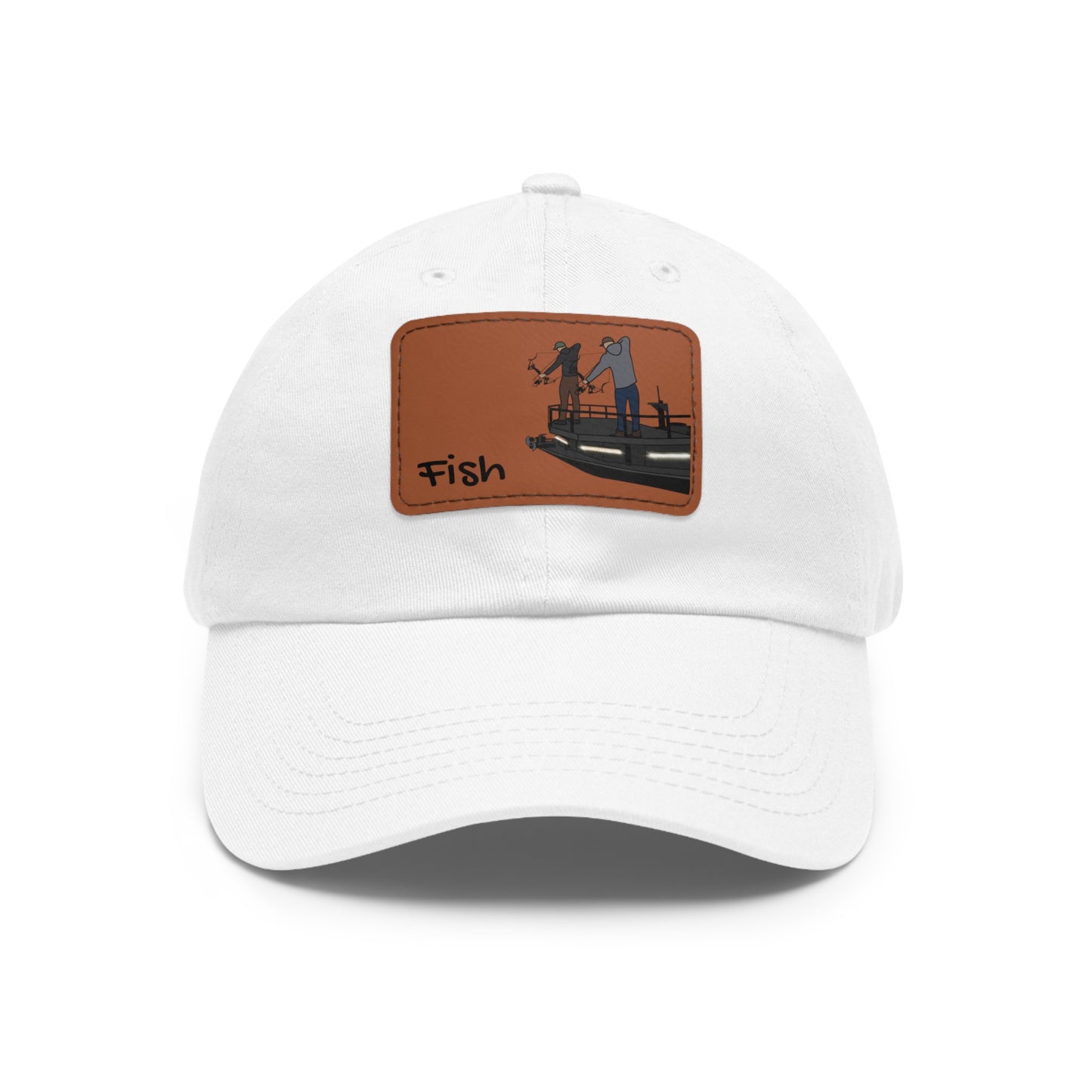 Bow fishing Hat with Leather Patch