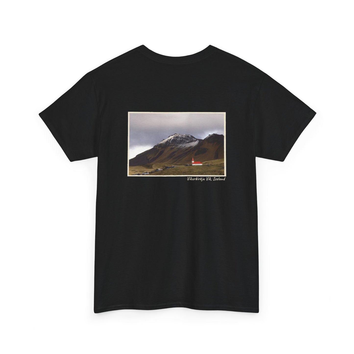 Iceland Vik - 4 panel front design - Unisex Heavy Cotton Tee