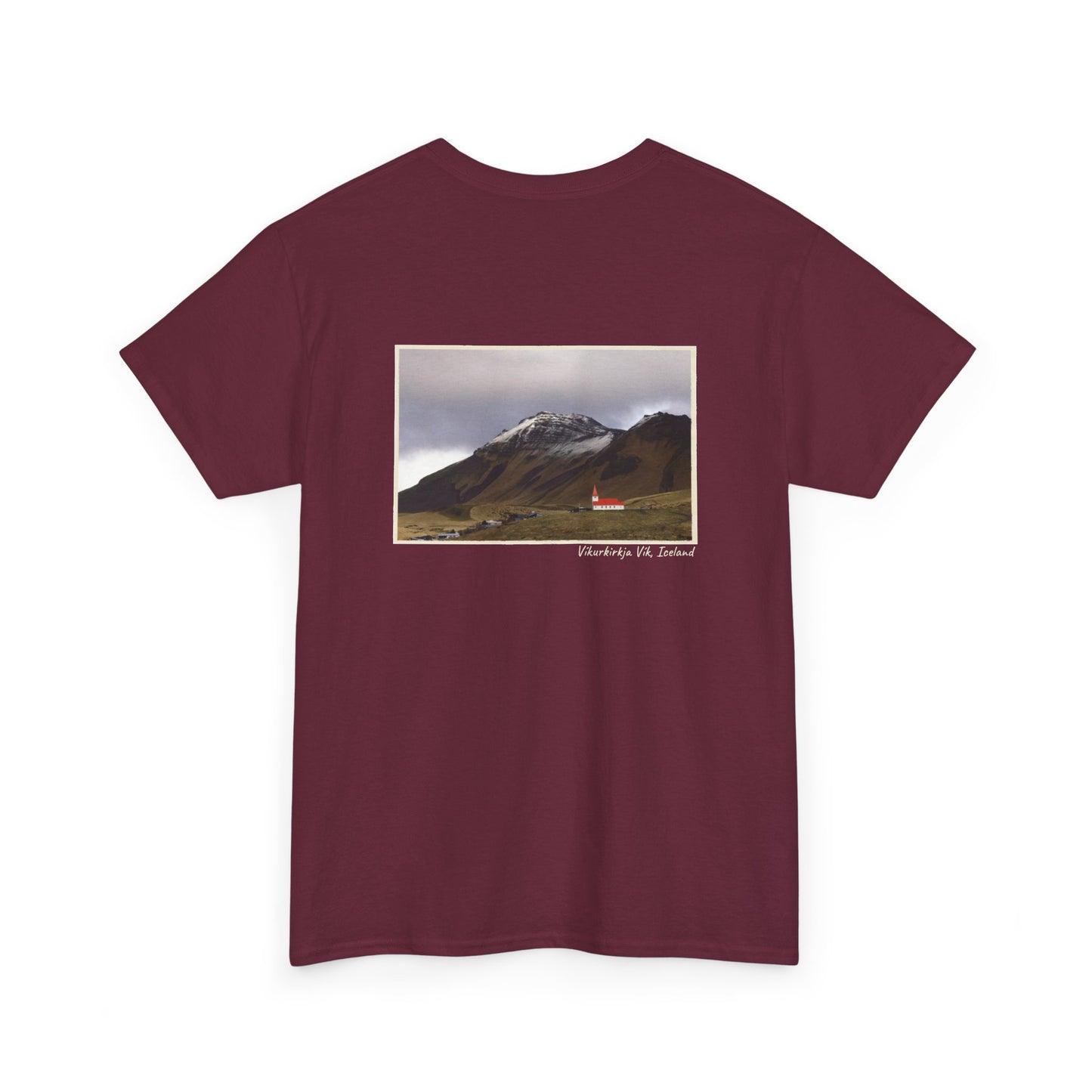 Iceland Vik - 4 panel front design - Unisex Heavy Cotton Tee